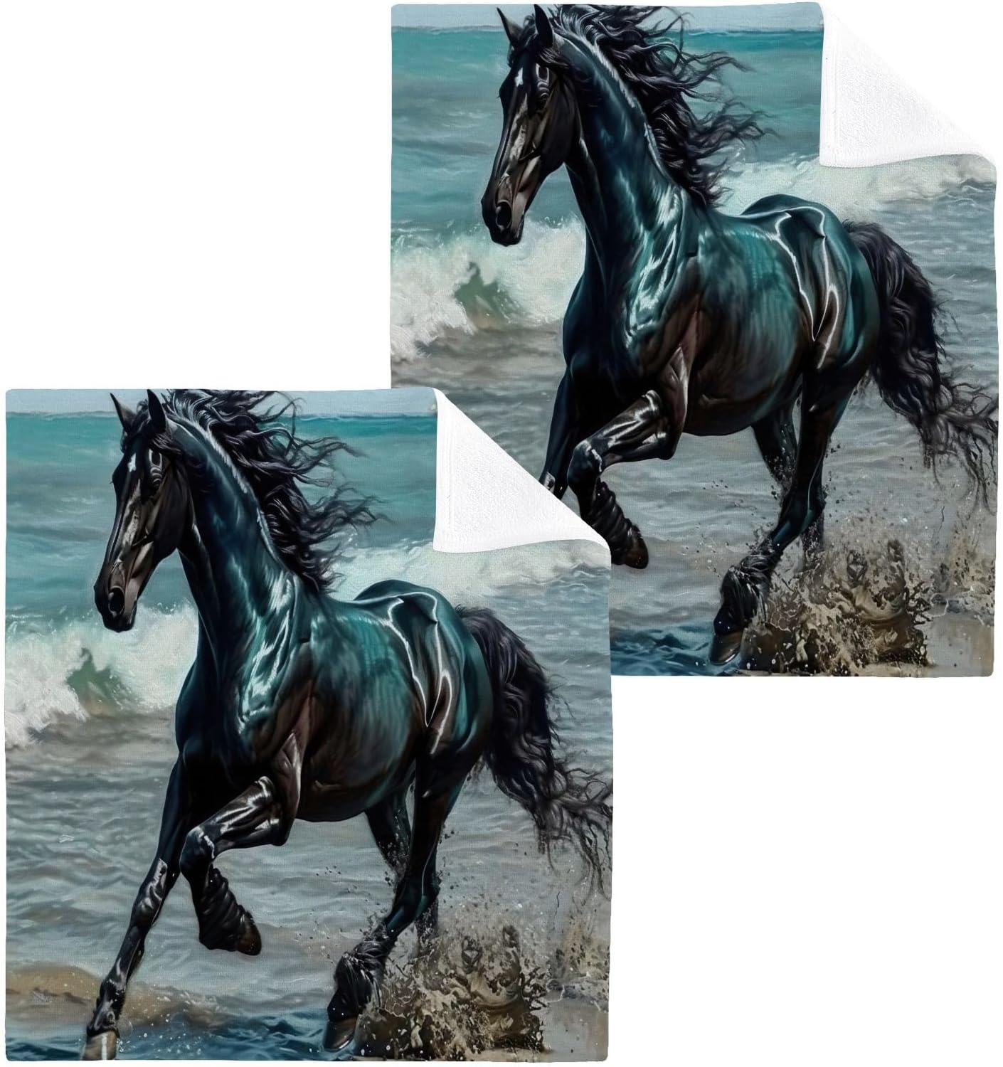 Perfect Multi-Purpose Horse Face Towels for Daily Use Soft Reusable