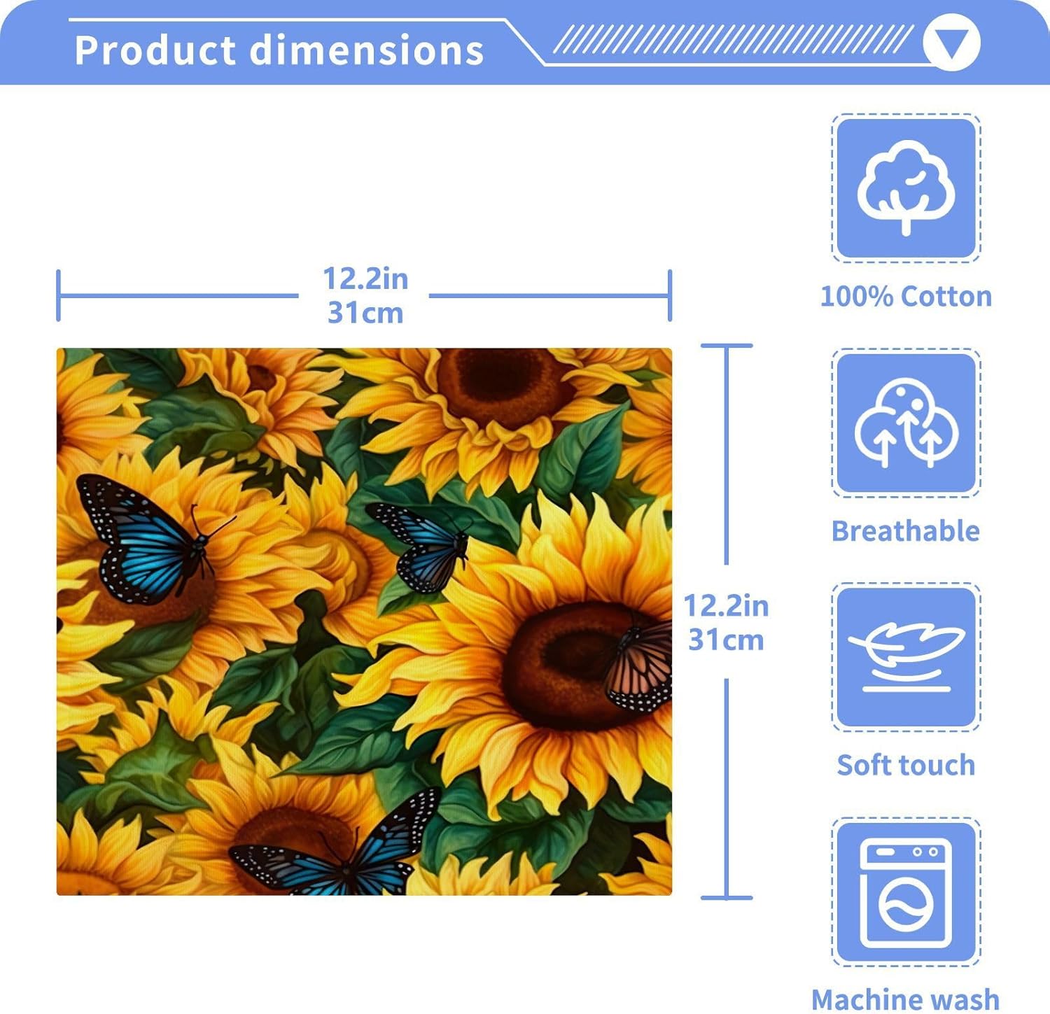 Sunflower Soft Washcloths