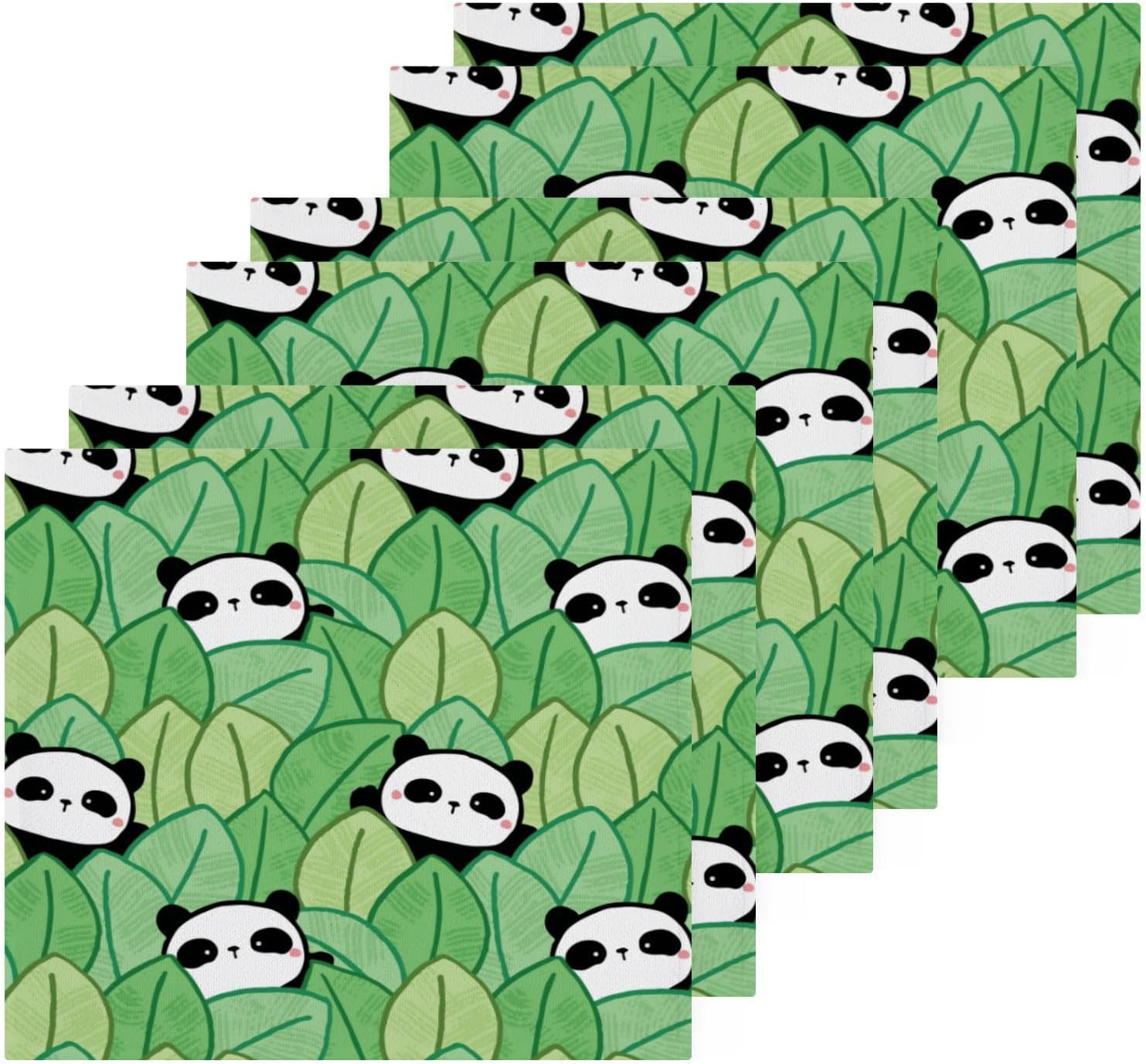 cartoon panda washcloths 2 pack