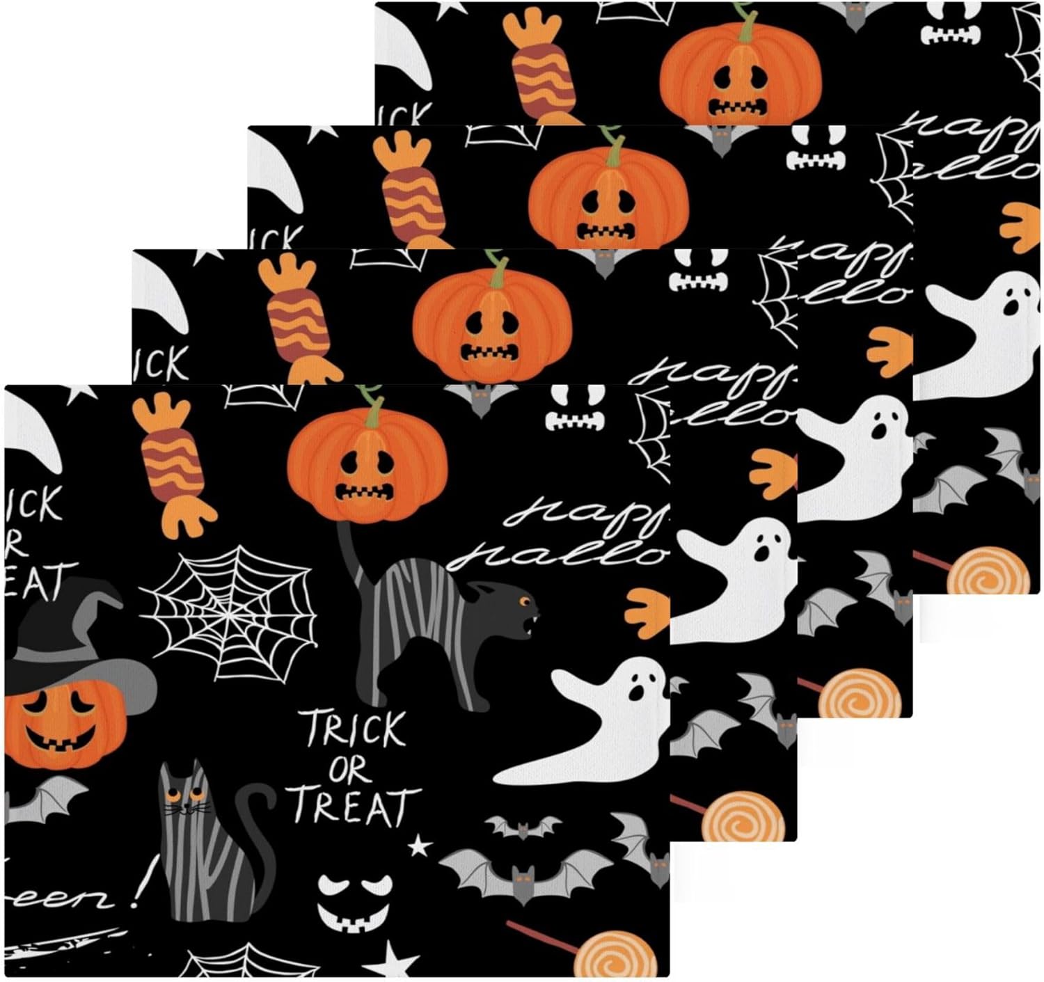 Xigua Happy Halloween Washcloth Set - 12x12-inch