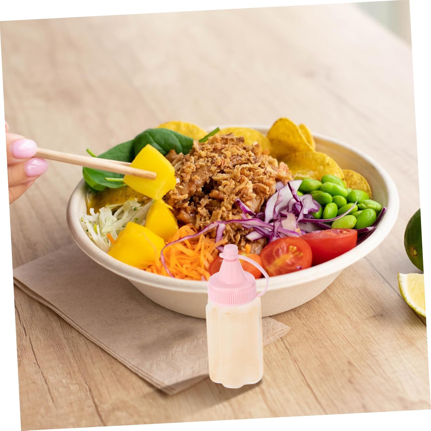 Zerodeko Ergonomic Cat Claw Design Squeeze Bottles for Condiments Sauces