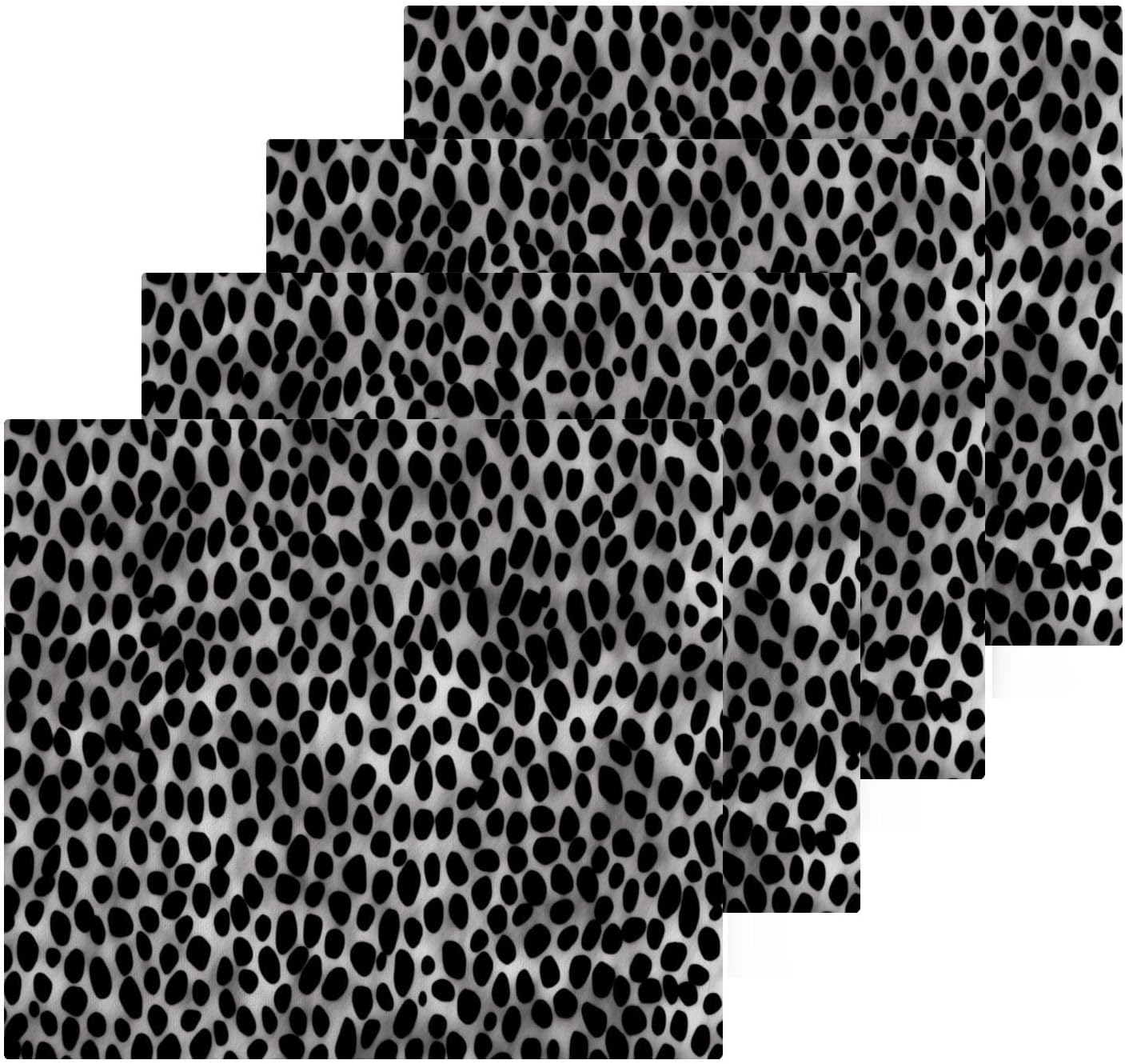 Leopard Print Cotton Washcloth Set for Babies Kids