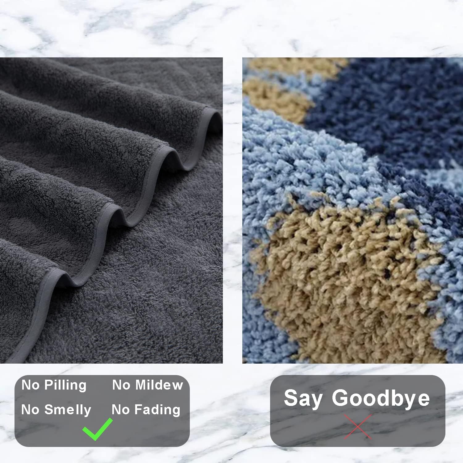4 Pack Large Bath Towels Set Grey Oversized Sheet