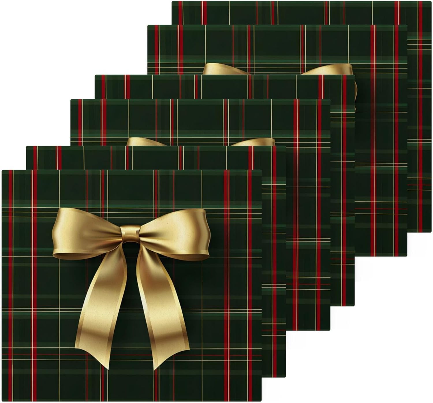 Xigua Golden Ribbon Bow Washcloths Set of 2 1