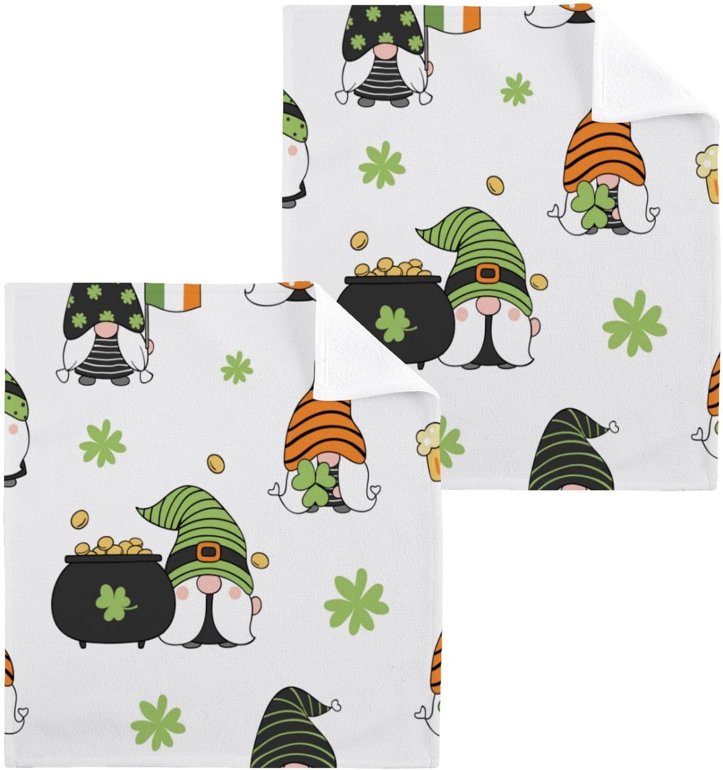 Surprise Your Owner with St Patricks Day Gnome Washcloth