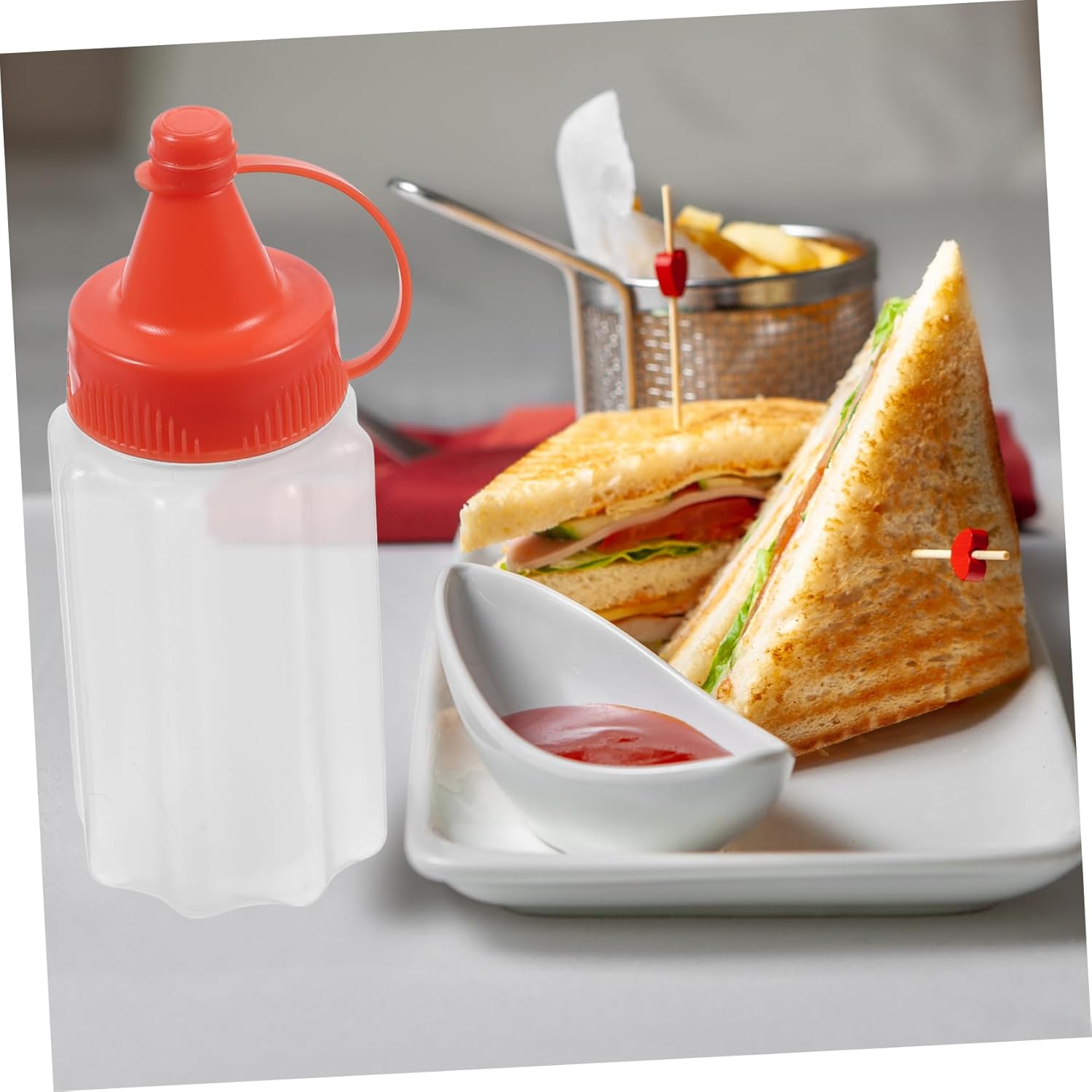 Hoement Reusable Condiment Squeeze Bottles