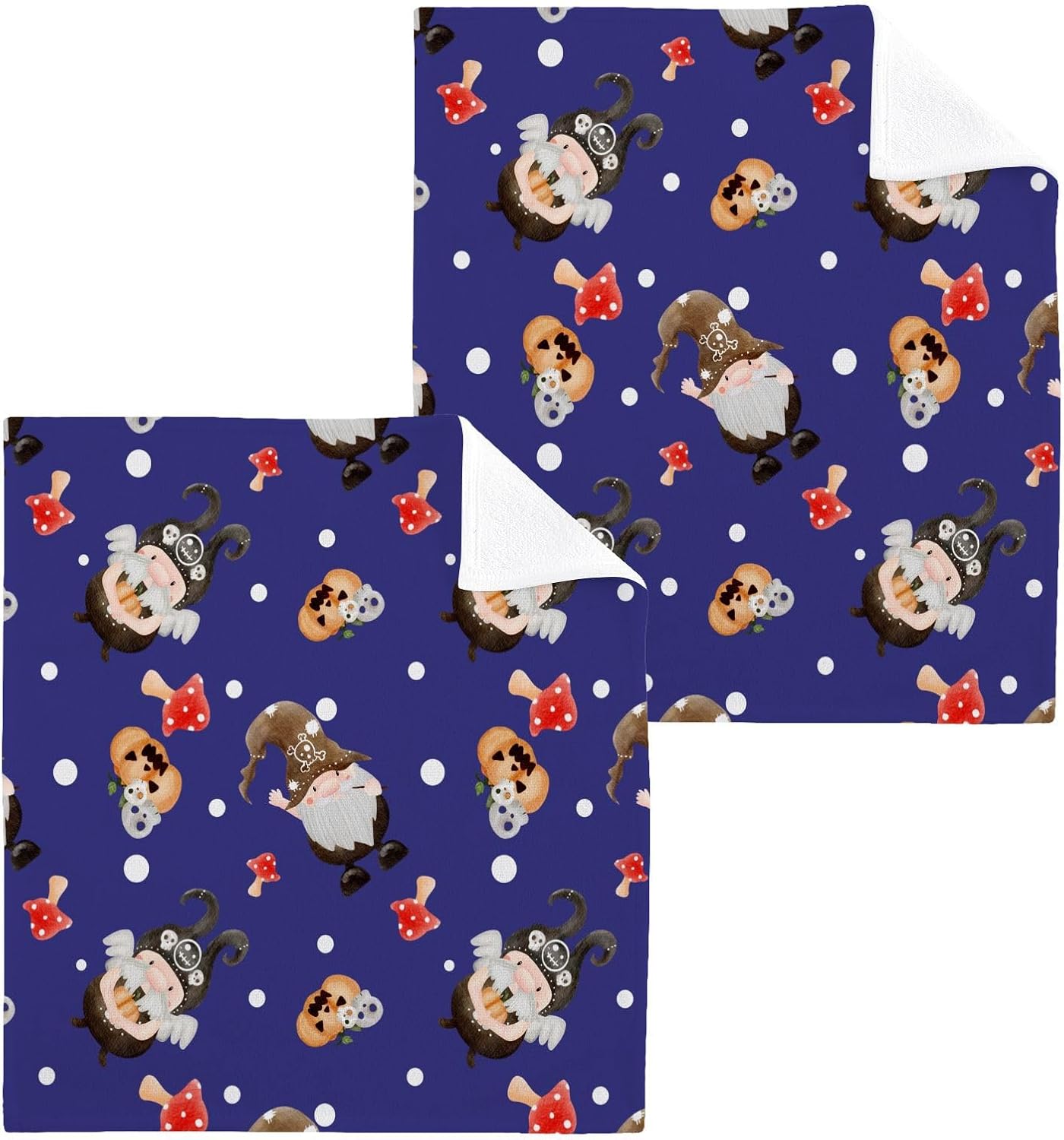 Halloween Gnome Washcloth Set 2-Piece
