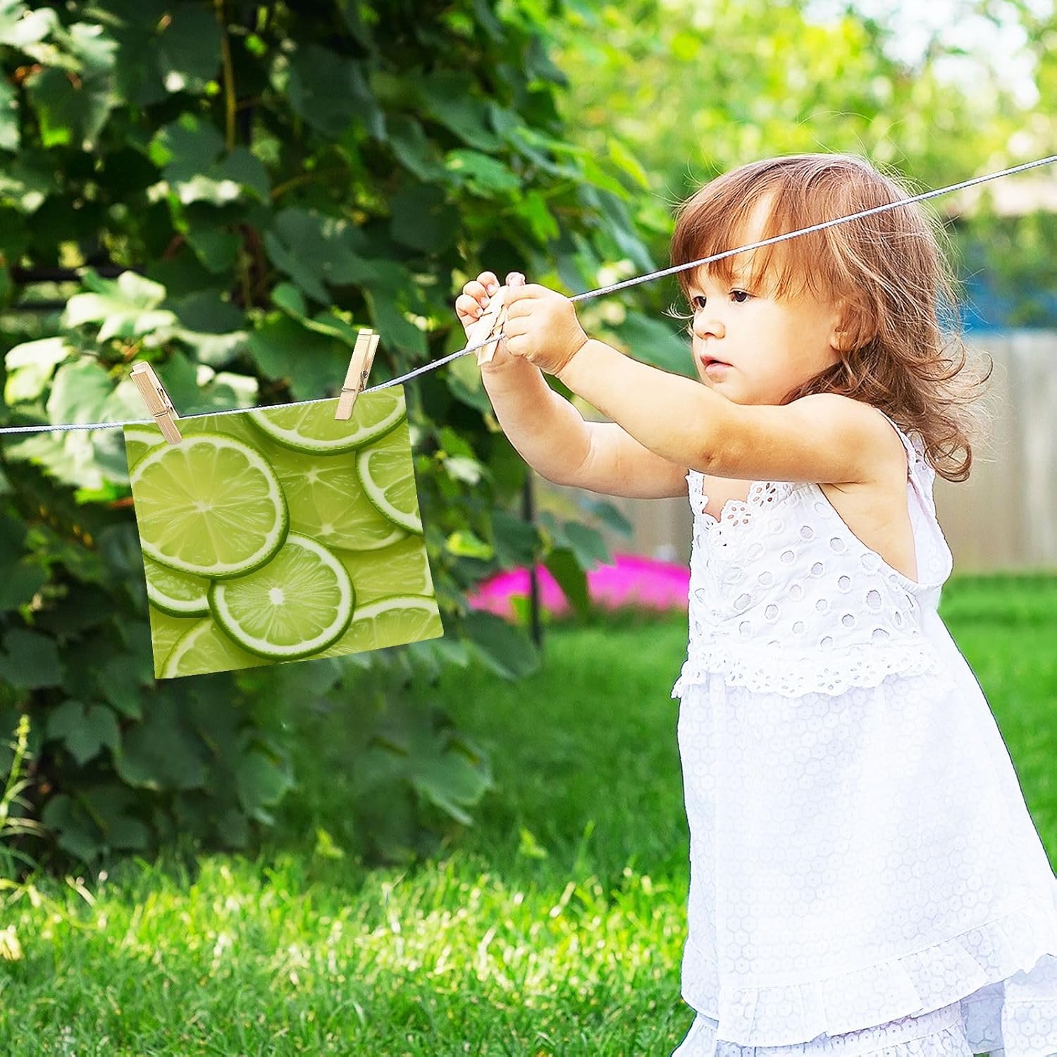 Soft Citrate lime Lemon Washcloth for Baby Adults Reusable Washable