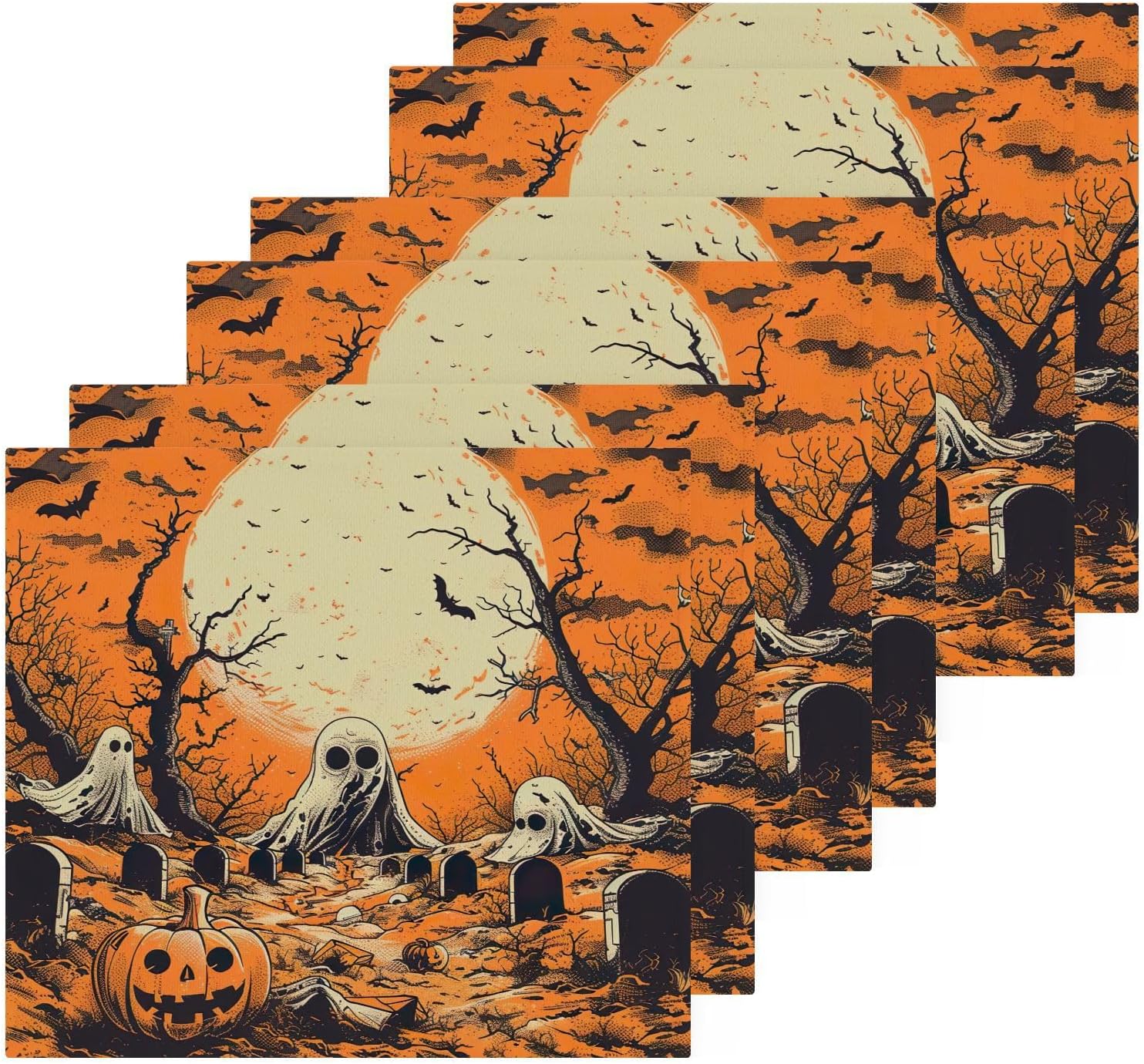 YETTASBIN Halloween Ghost Washcloths 2 Pack 1