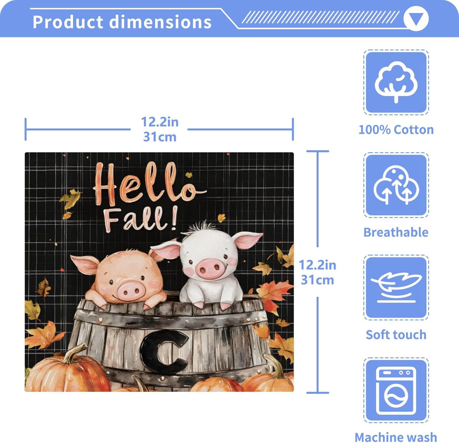 Xigua Bamboo Cow Washcloth Set