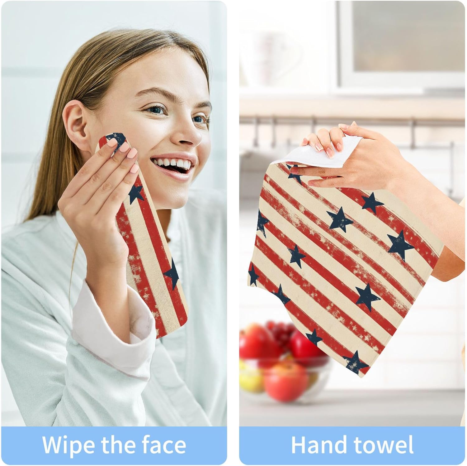 Xigua Star Washcloth Set