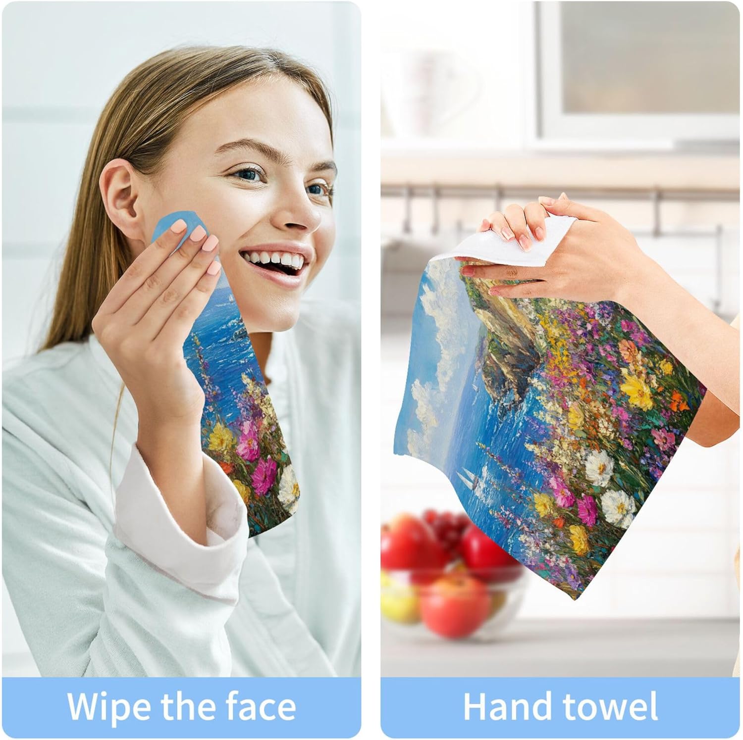 Discover Perfect multi-use washcloth set for everyday tasks - Xigua Beautiful Seascape