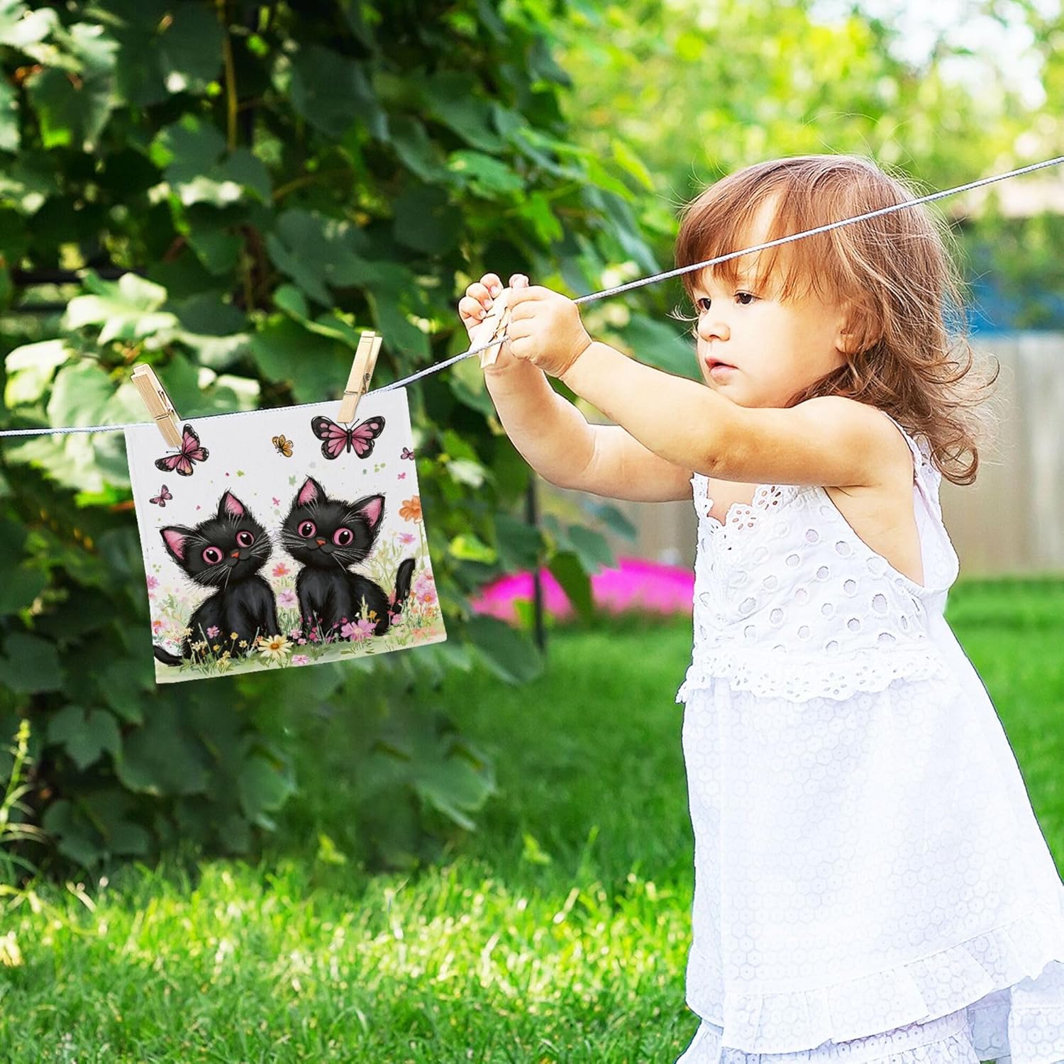 Cute Cat Washcloths Set by Xigua