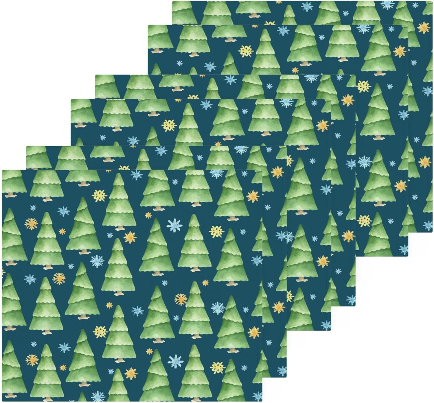 Xigua Christmas Tree Washcloth Set
