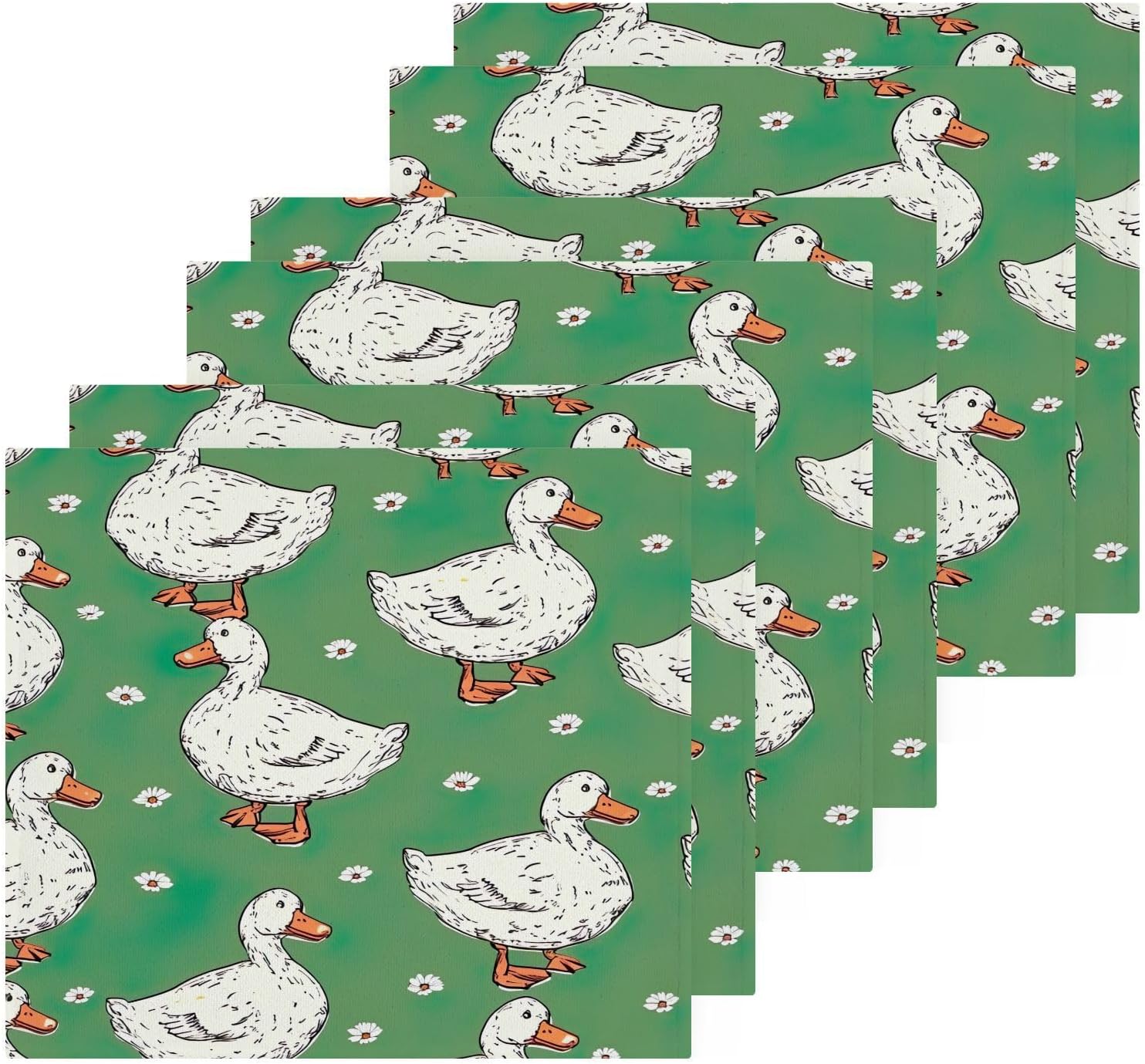 Cartoon Duck Washcloths 2 Pack Soft Absorbent