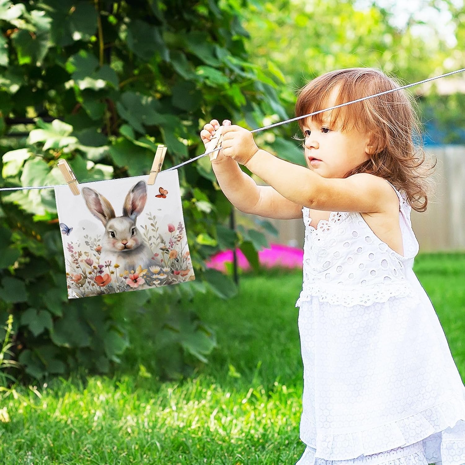 Cute bunny washcloths for babies Soft absorbent reusable washcloths
