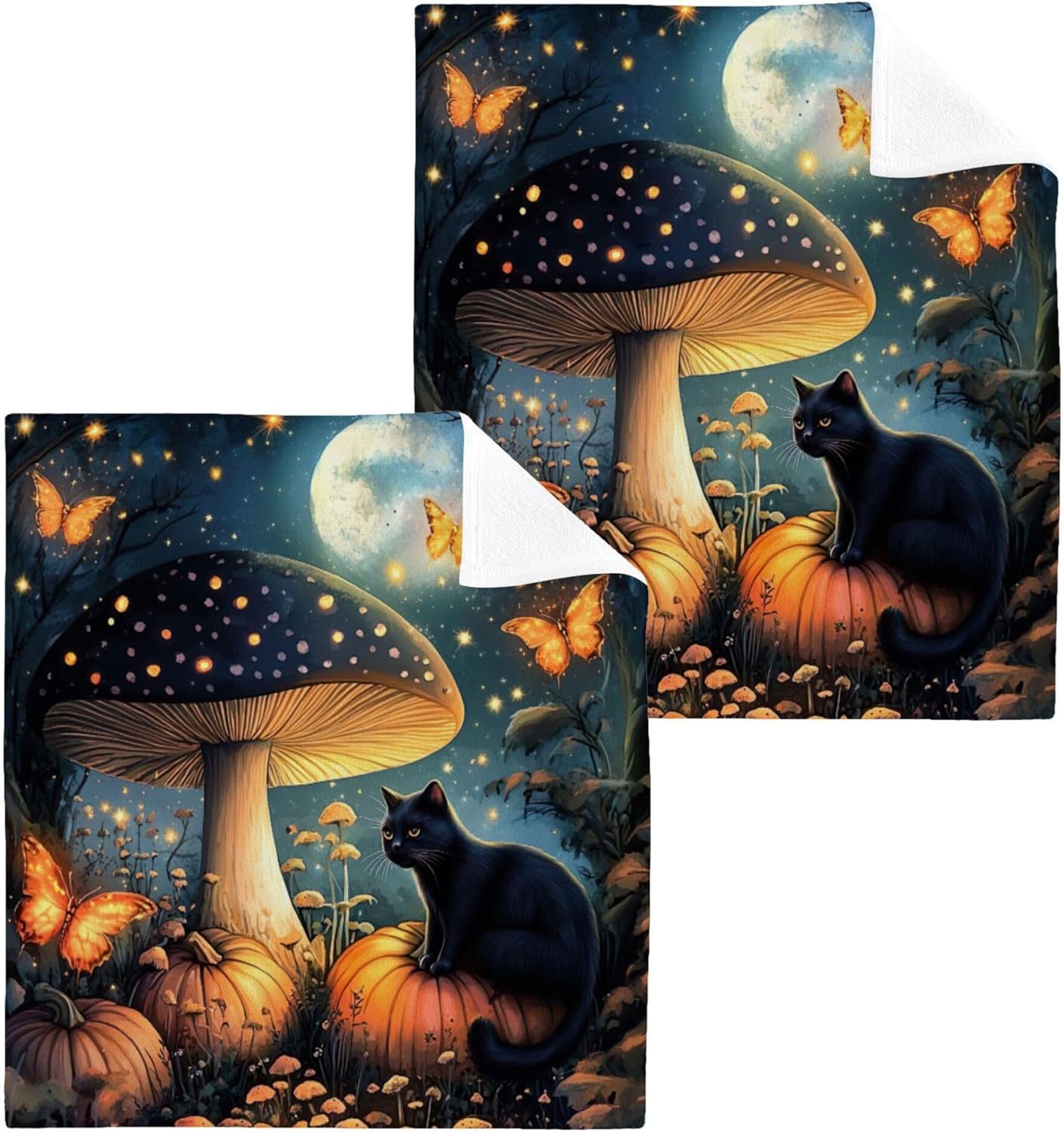 Mushroom Washcloth Set for Home Travel