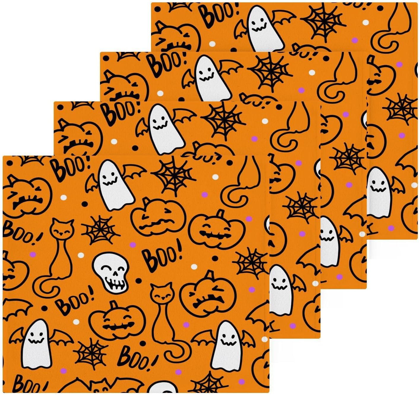 Halloween Cat Towels Soft Fingertip Reusable for Cats