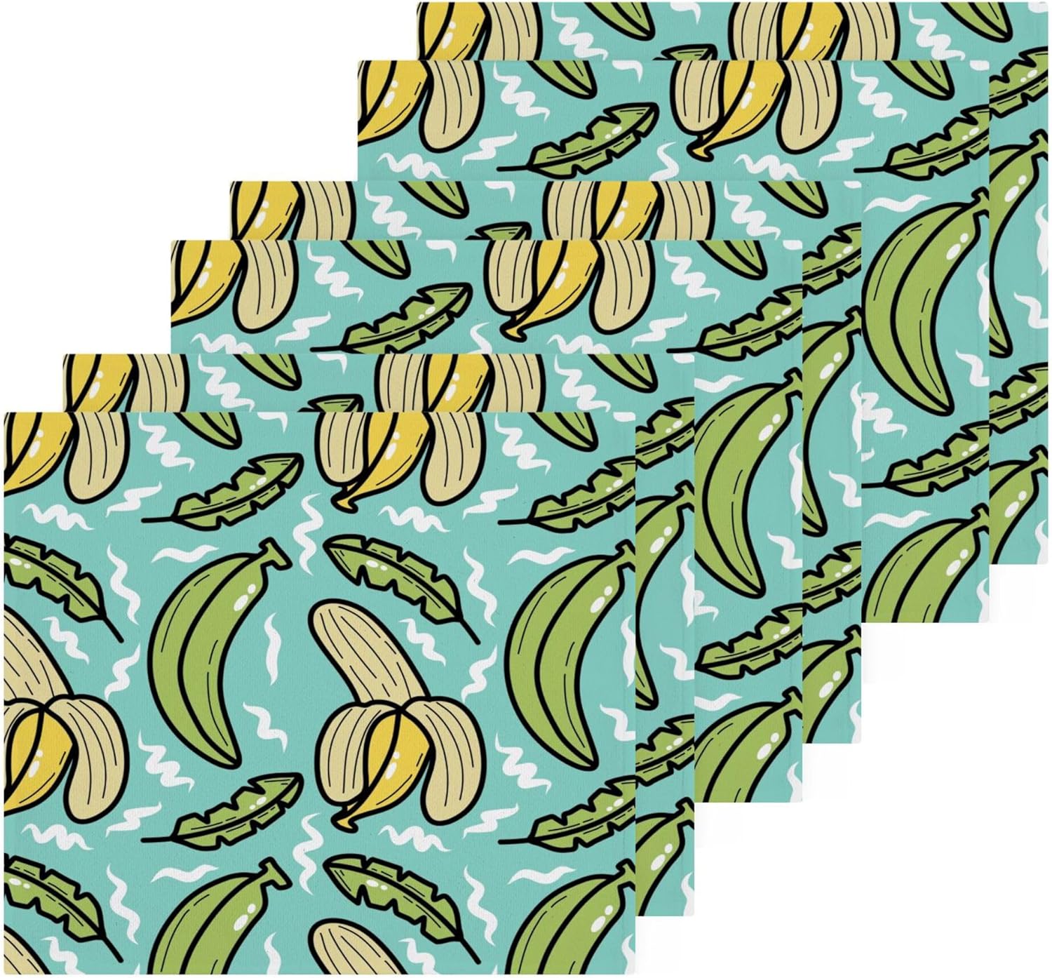 Xigua Banana Pattern Washcloth Set