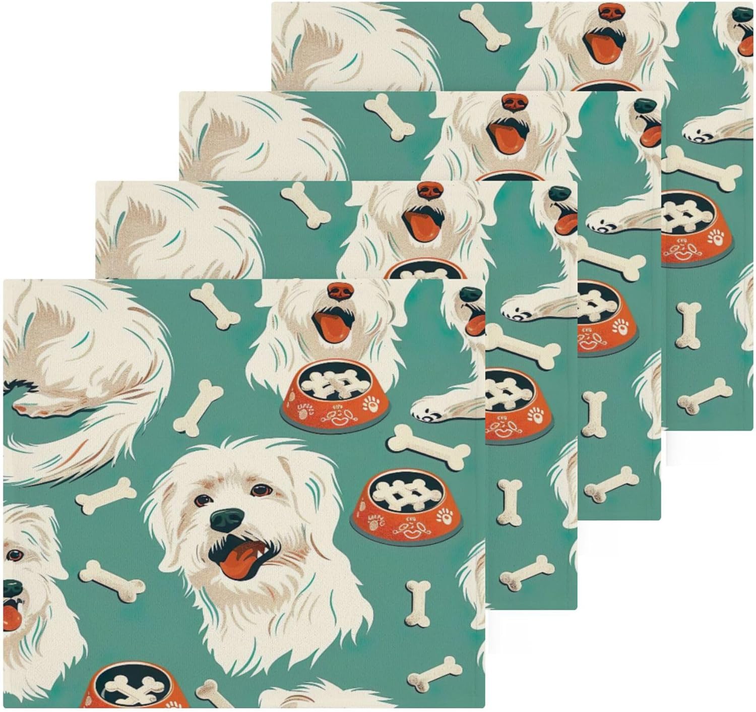 Xigua Super ABSORBENT Cute Dogs Bath Face Cloths