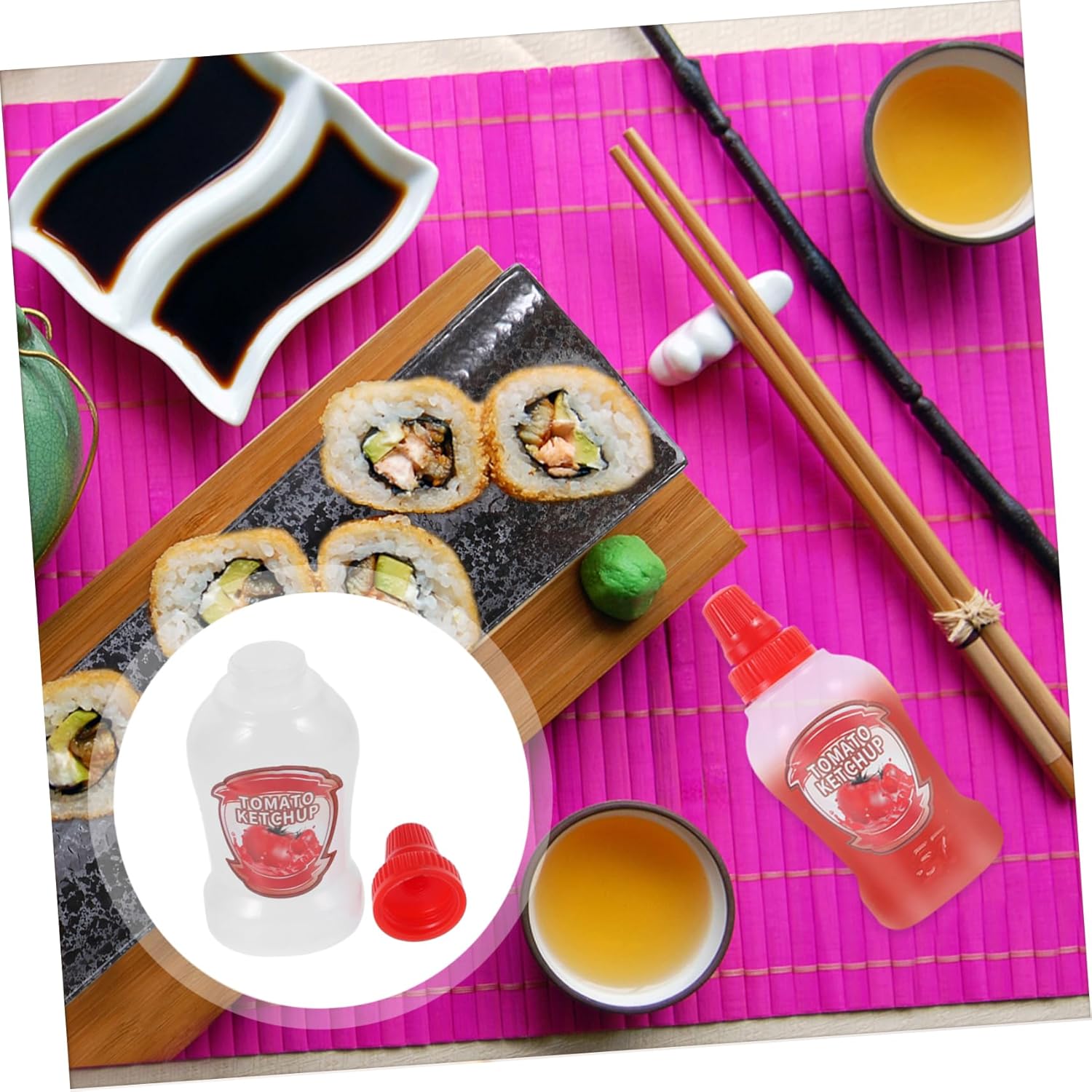 Zerodeko Mini Refillable Squeeze Bottles Cook Kitchen Visually