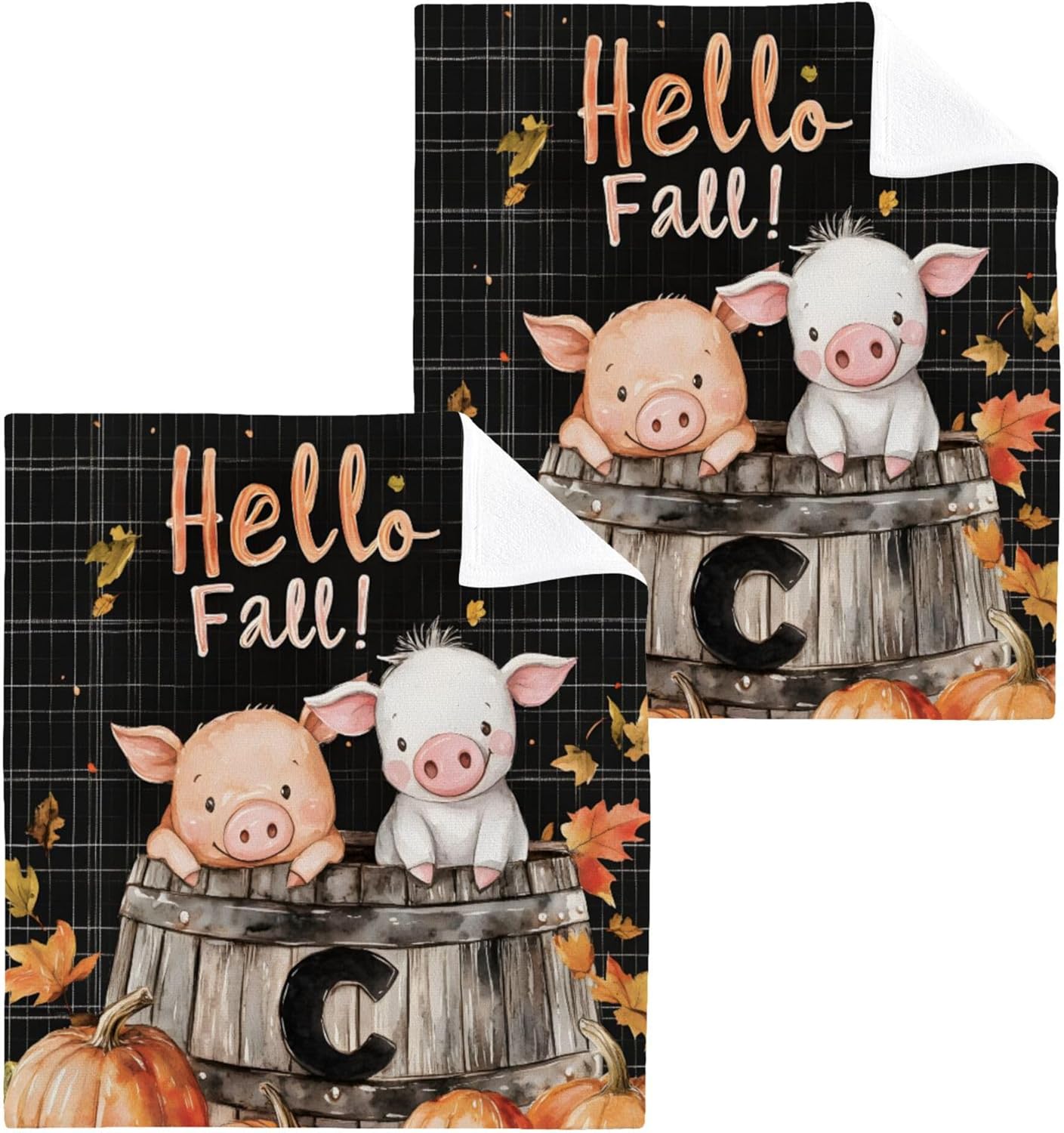 Xigua Bamboo Cow Washcloth Set