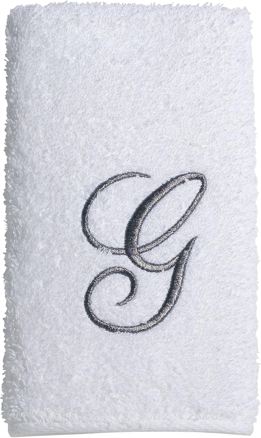 Avanti Linens Towel Set WhiteSilver Script 3PC