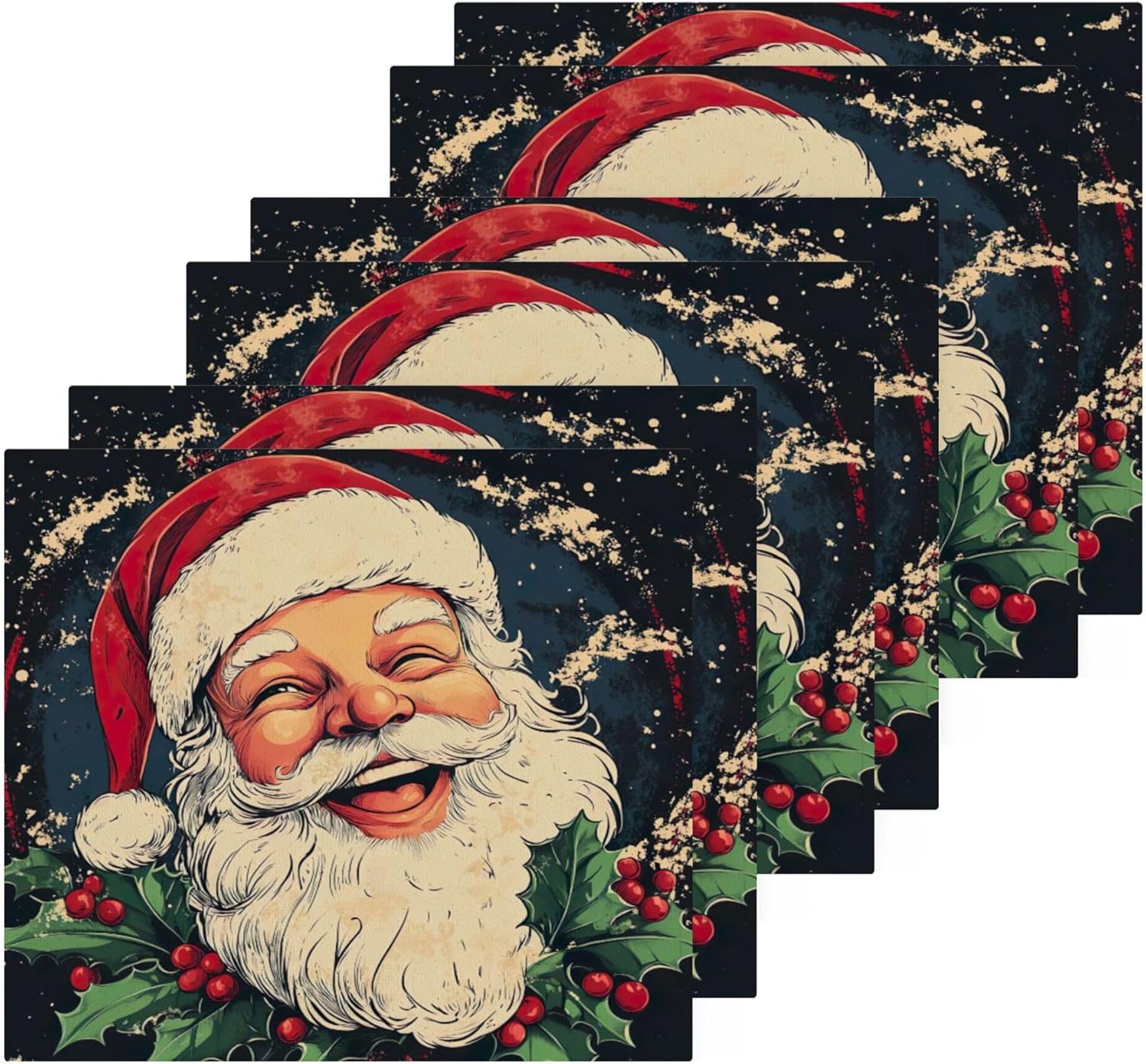 Xigua Cartoon Santa Claus Washcloth Set