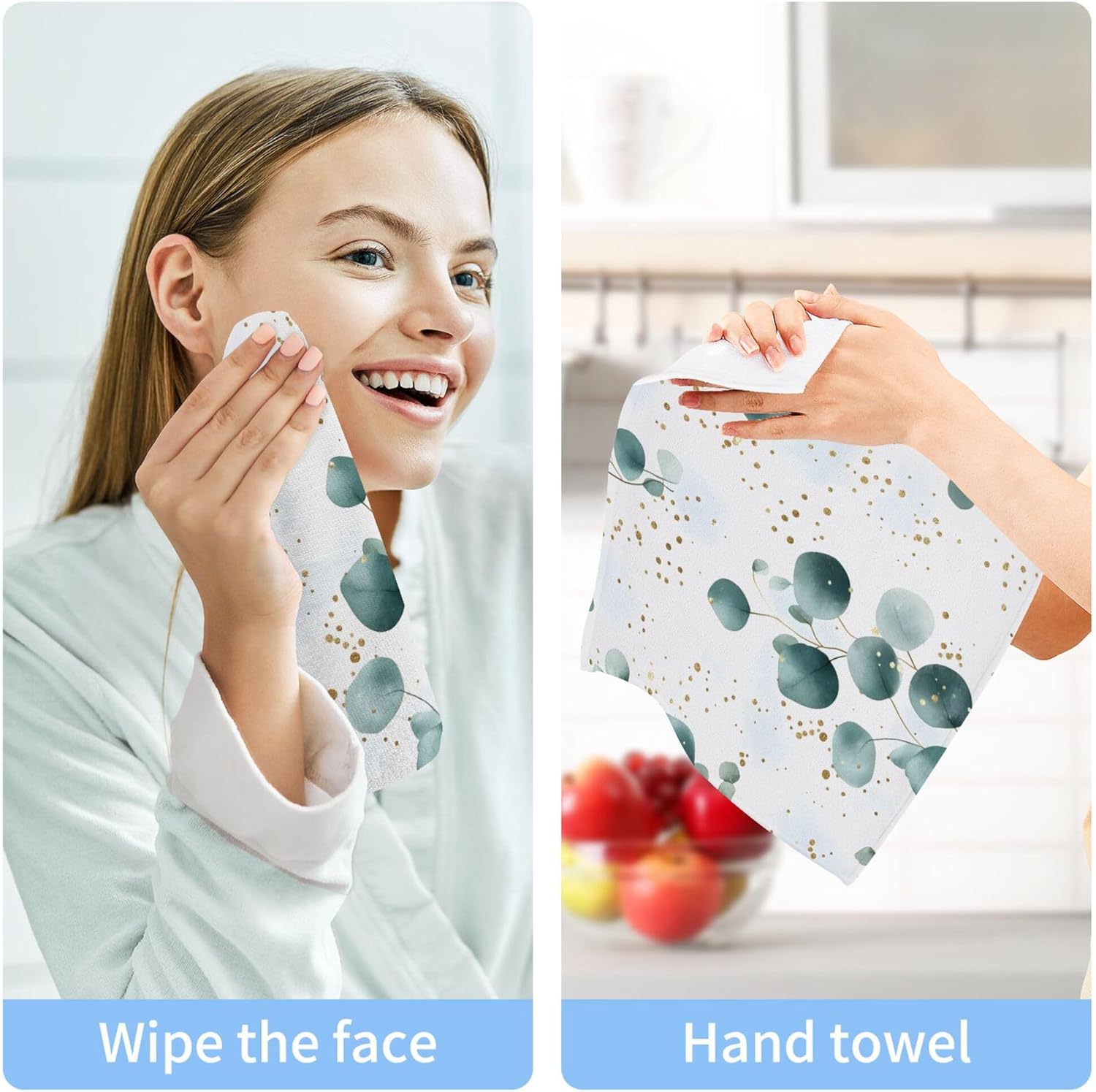 Eucalyptus Washcloth Set Fast Drying Multi-Purpose Towels