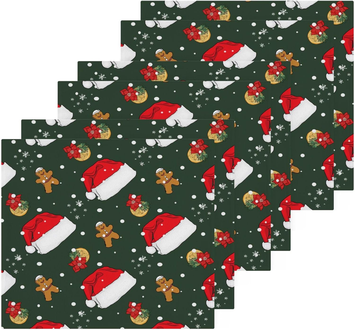 Xigua Christmas Hats Washcloth Set