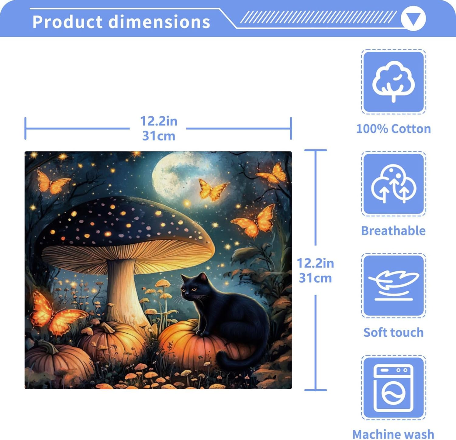 Mushroom Washcloth Set for Home Travel