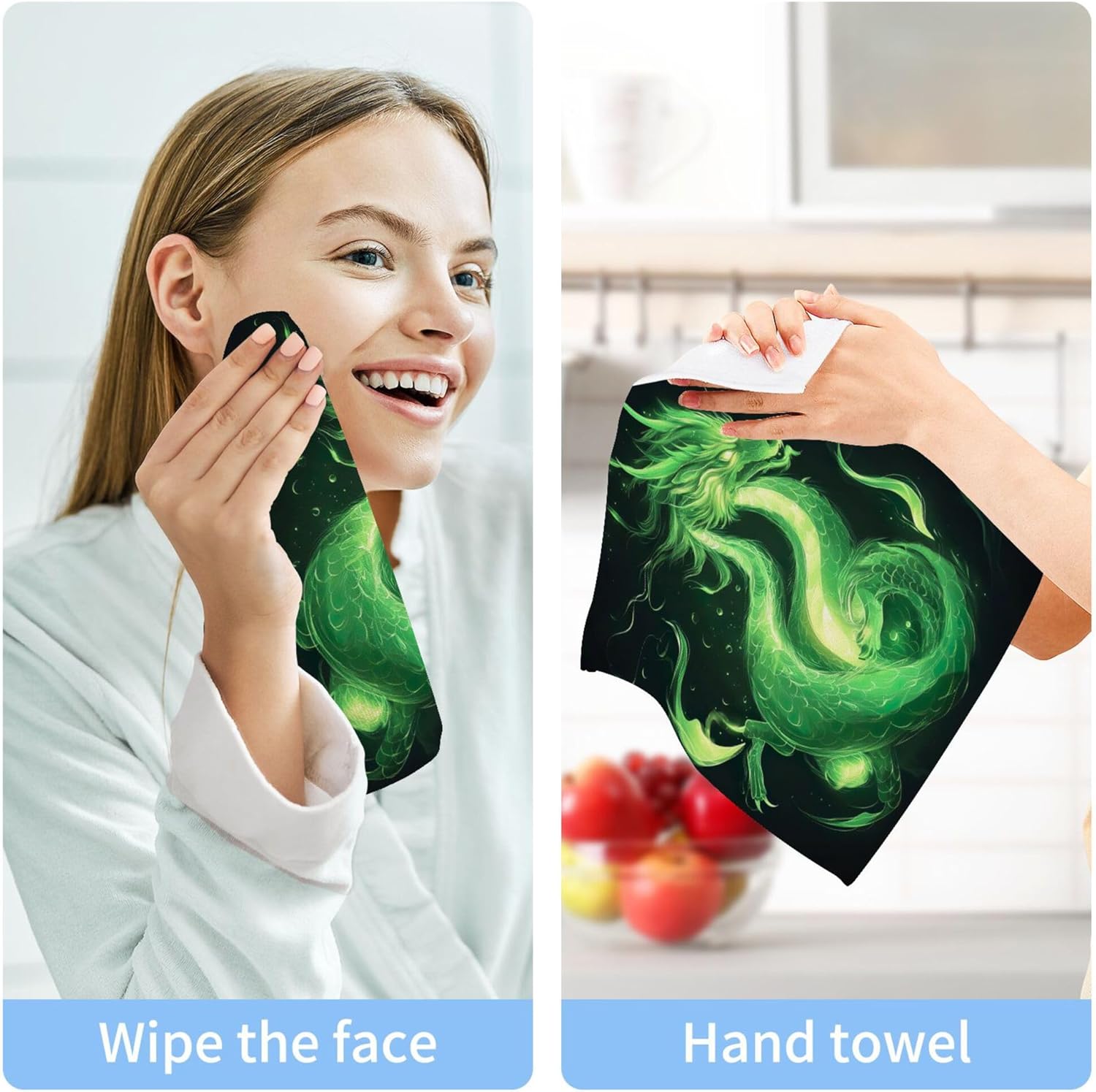 Sturdy Multi-Purpose Washcloth Set for Hand Face Body Use - Eco-Friendly