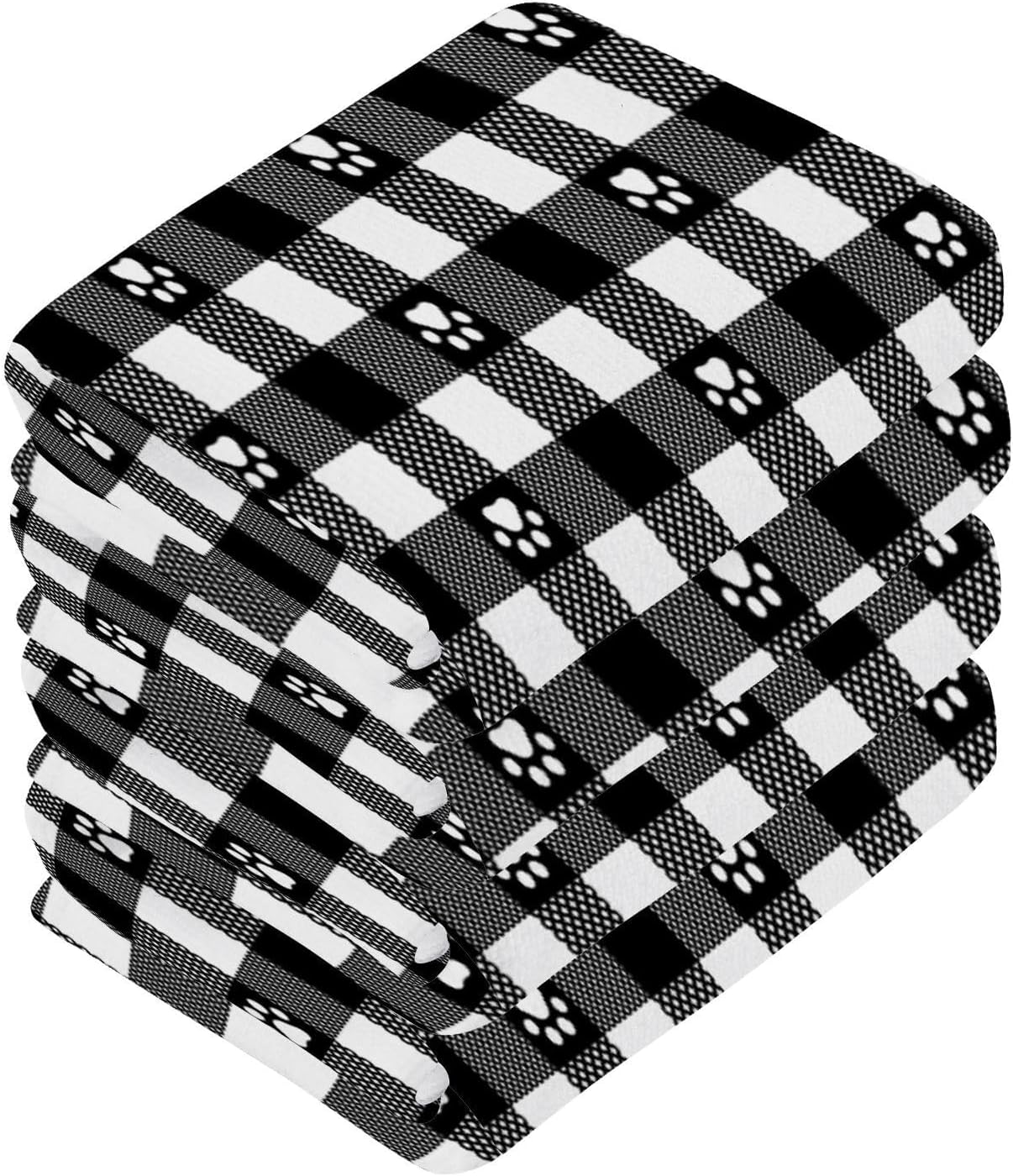 Reusable Plaid Towels for Dogs Babies