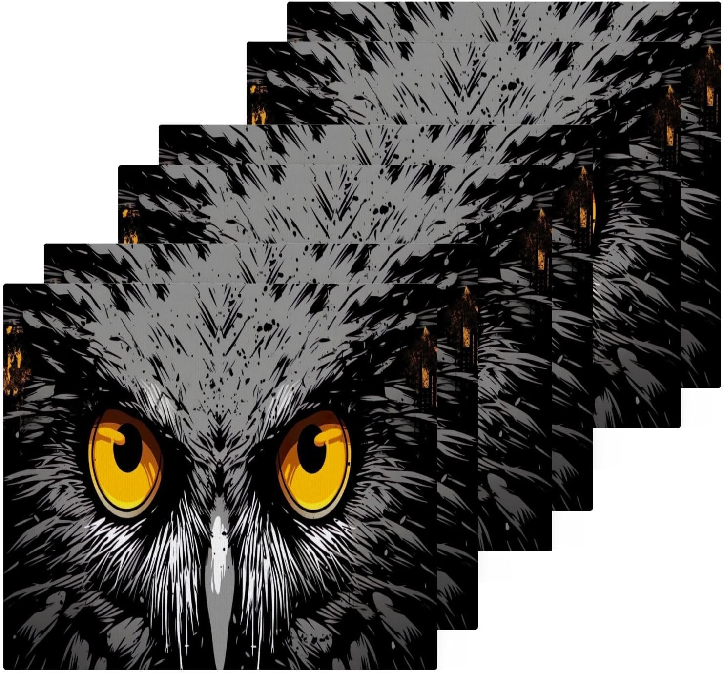 YETTASBIN Owl Washclots