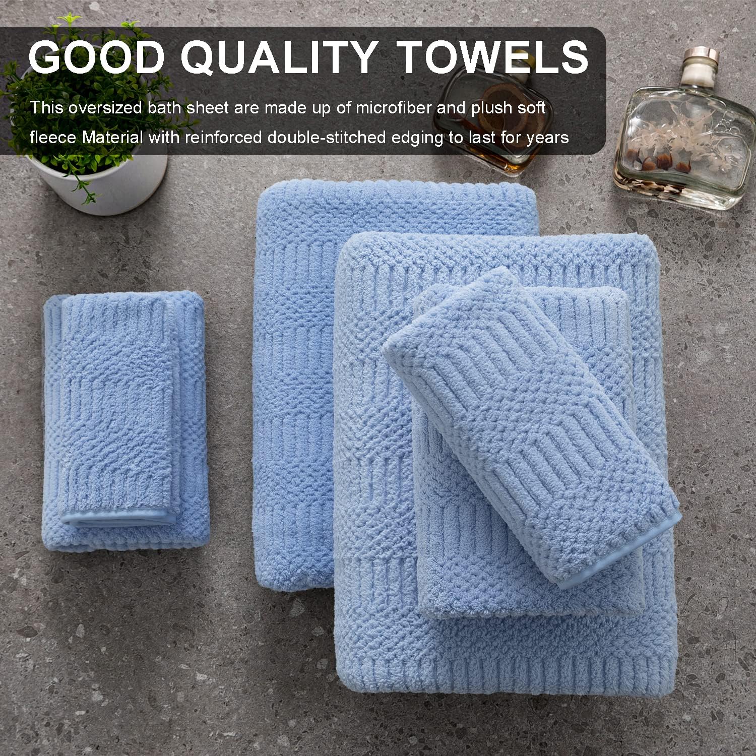 Extra Large Bath Towels Set for Bathroom Hotel Spa