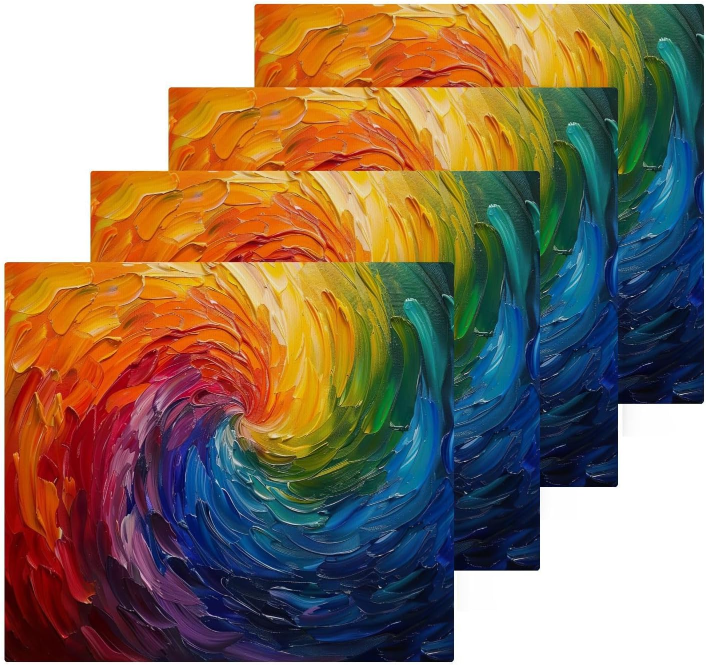 Tie Dye Washcloth Set - Soft Reusable and Versatile for Home Travel