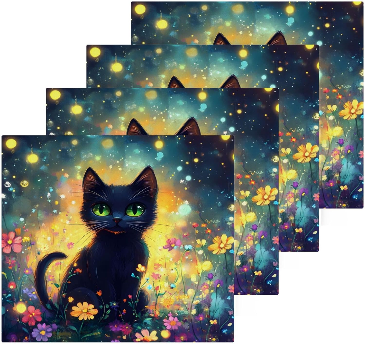 Reliable Black Cat Washcloth