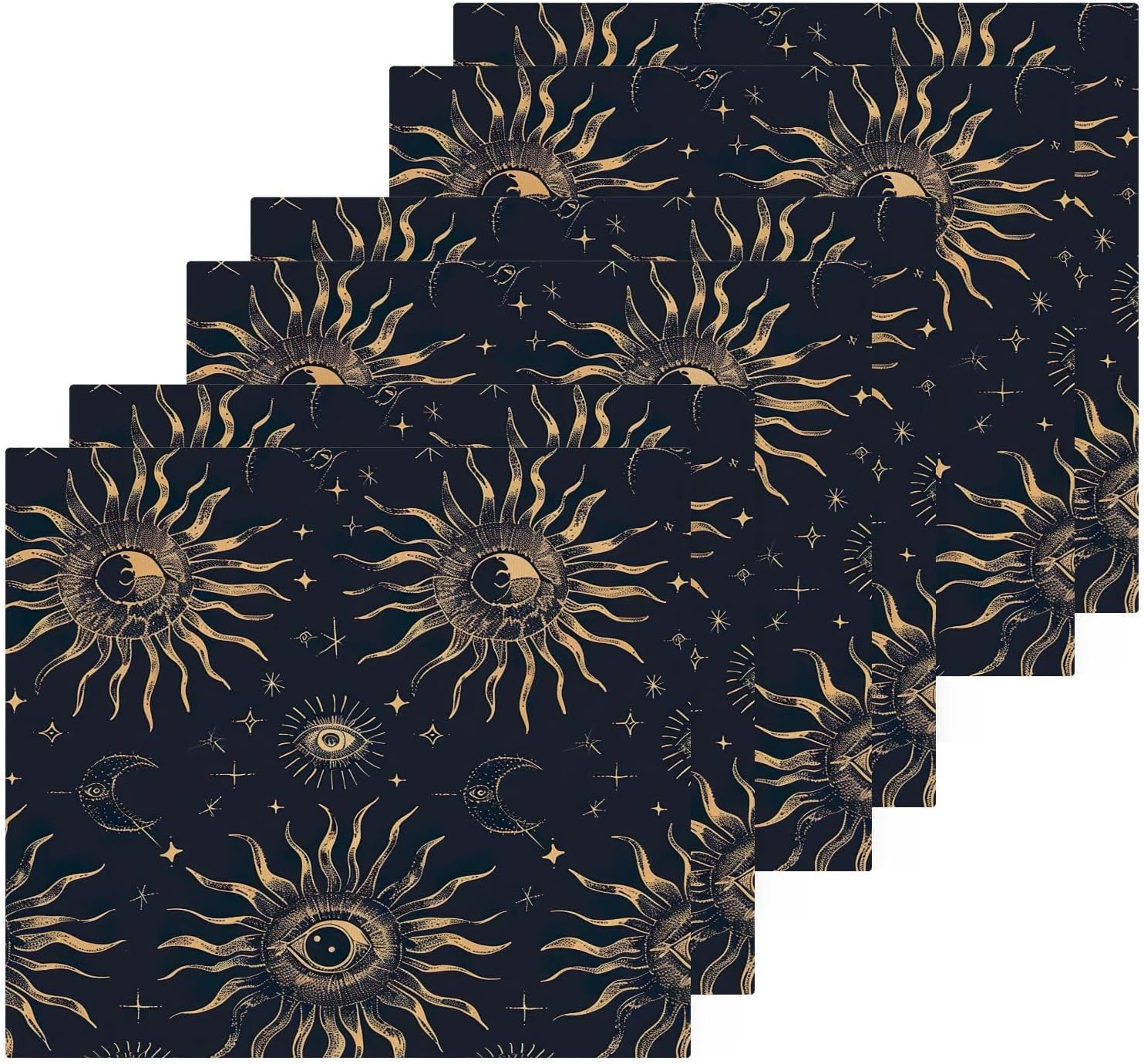 Sun Moon Washcloth Set