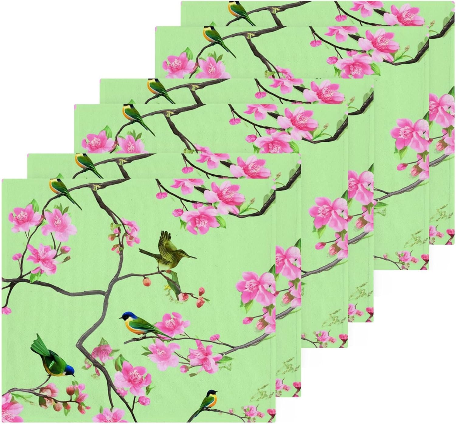 Bird-Shaped 12x12 Cotton Washcloths for Bathroom Gym and More