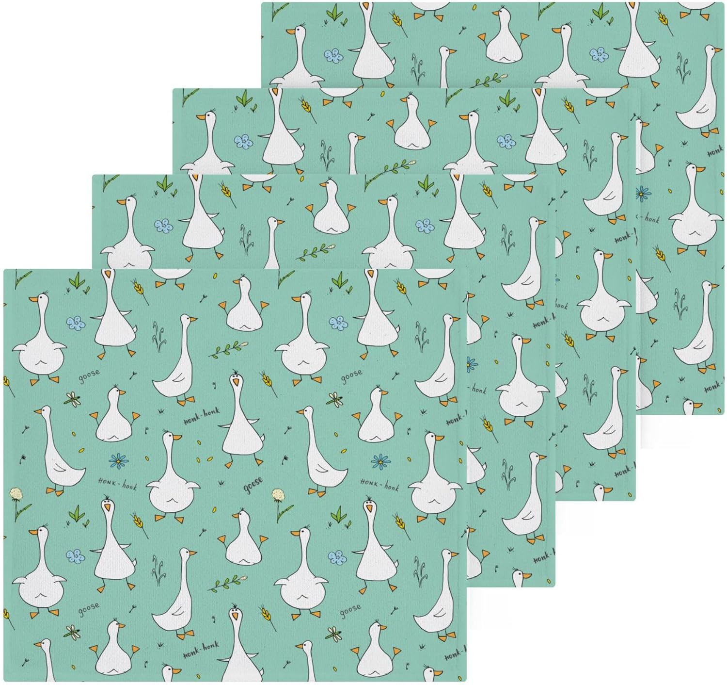 xigua Cute Goose Washcloth Set - Fast Drying Multi-Purpose Towels