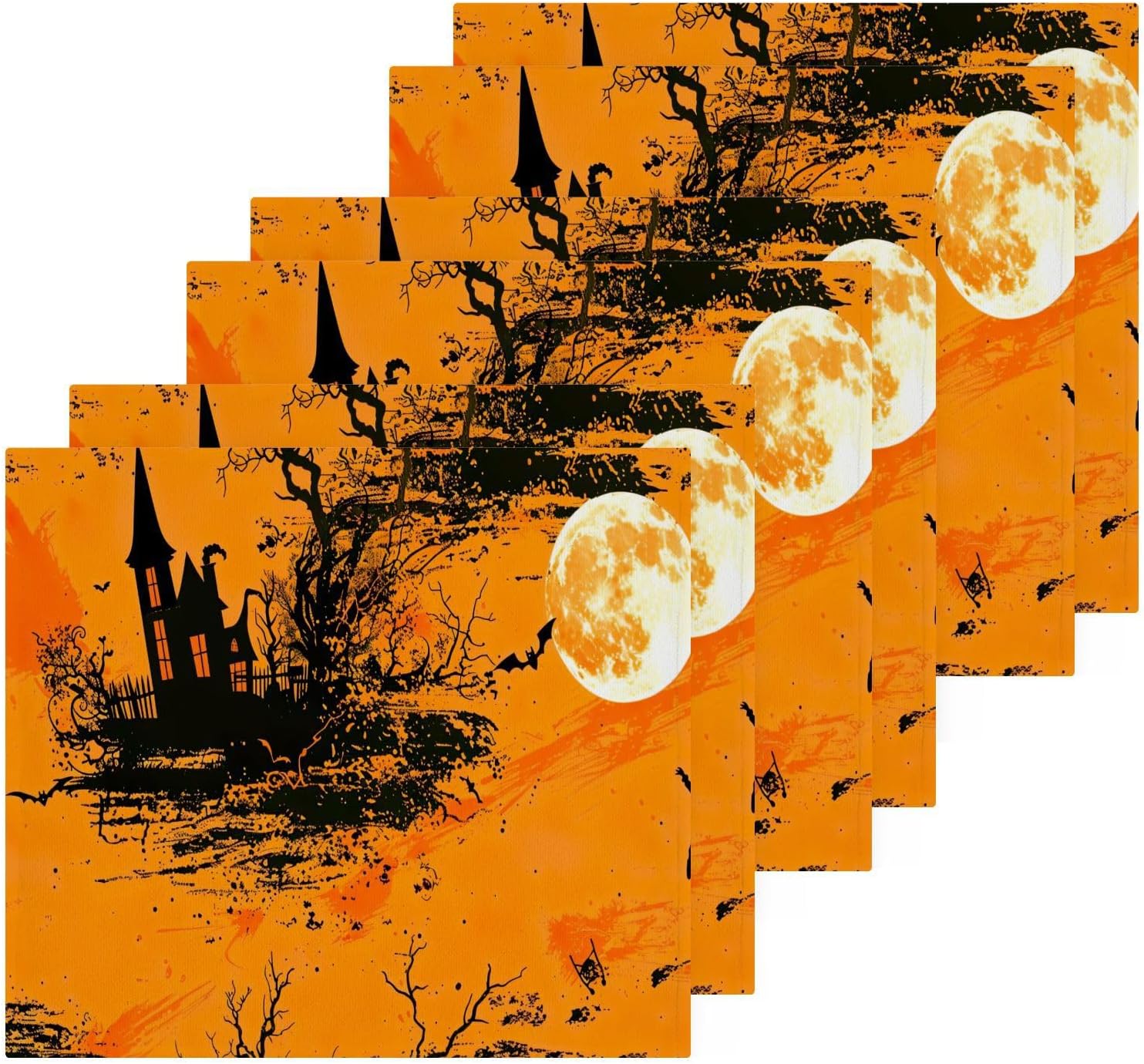 Halloween Castle Washcloth 2-Pack Soft ReusableabsorbentdadrulebirthdayLOVEAdorableHappyHalloweenCastleAwesome