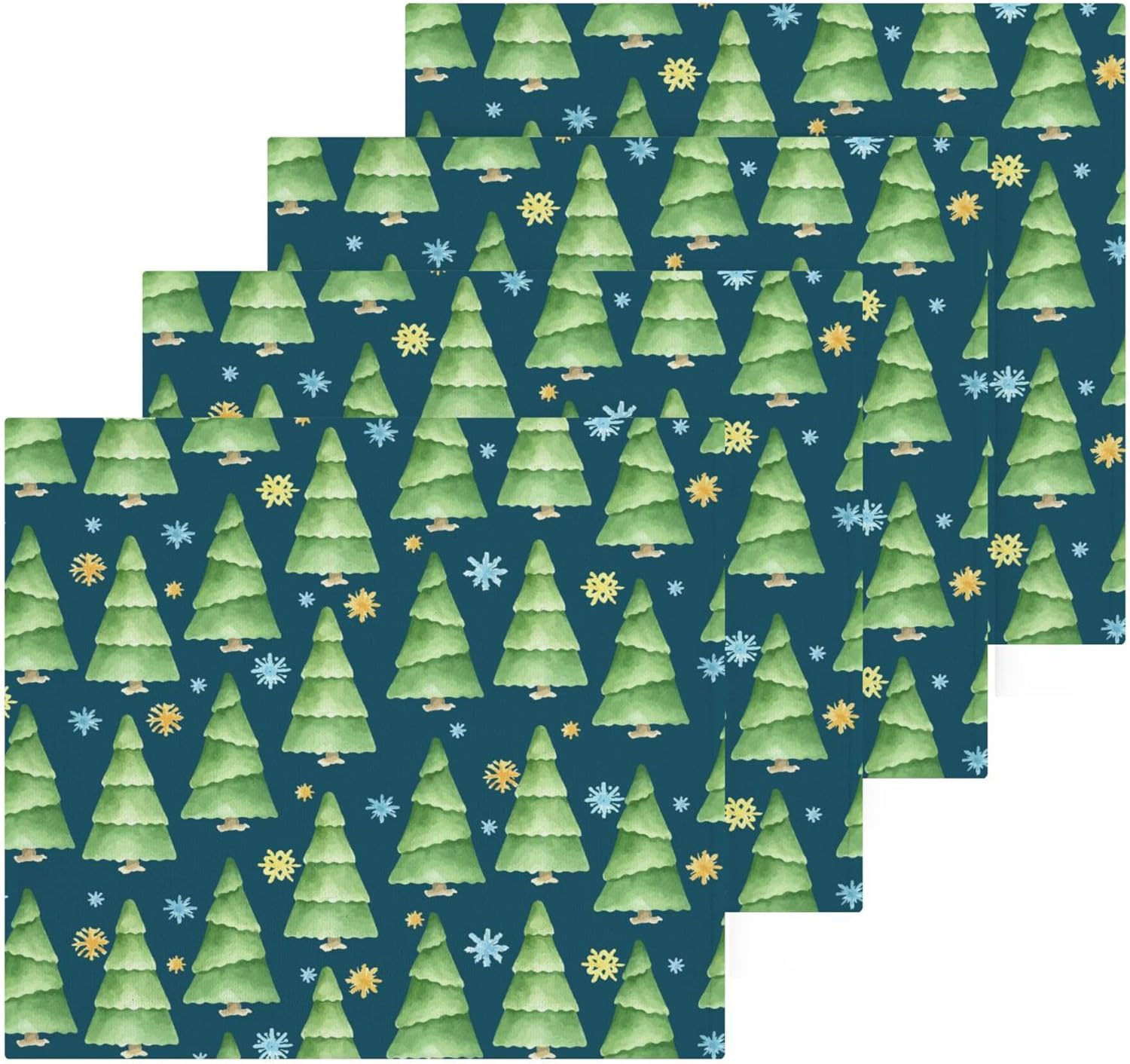Xigua Christmas Tree Washcloth Set