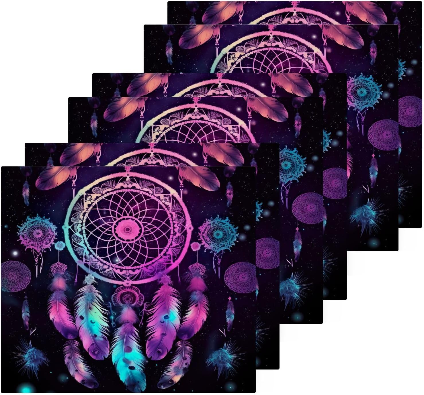 Dreamcatcher Washcloths 2 Pack Soft Absorbent Cotton Face Towels