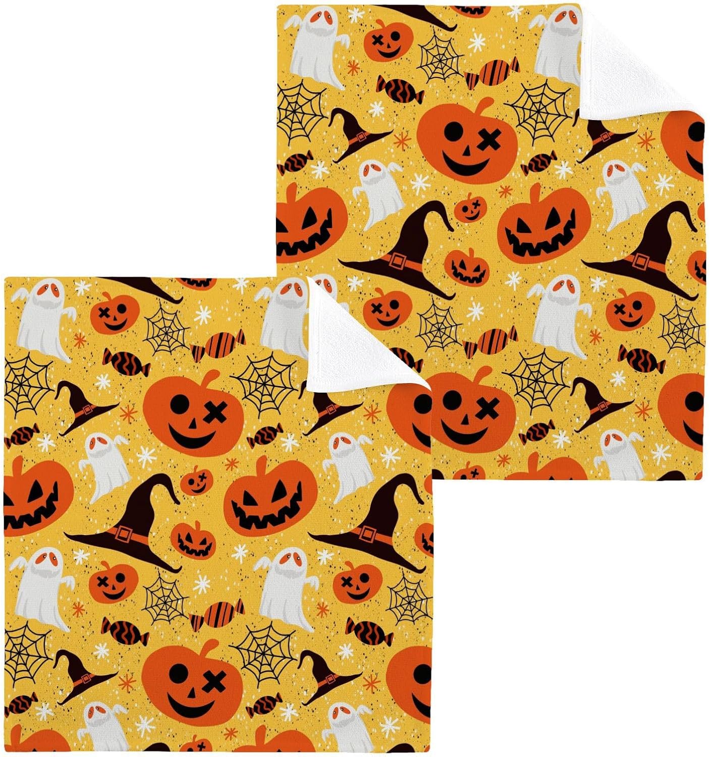 Halloween Ghost Washcloth Set