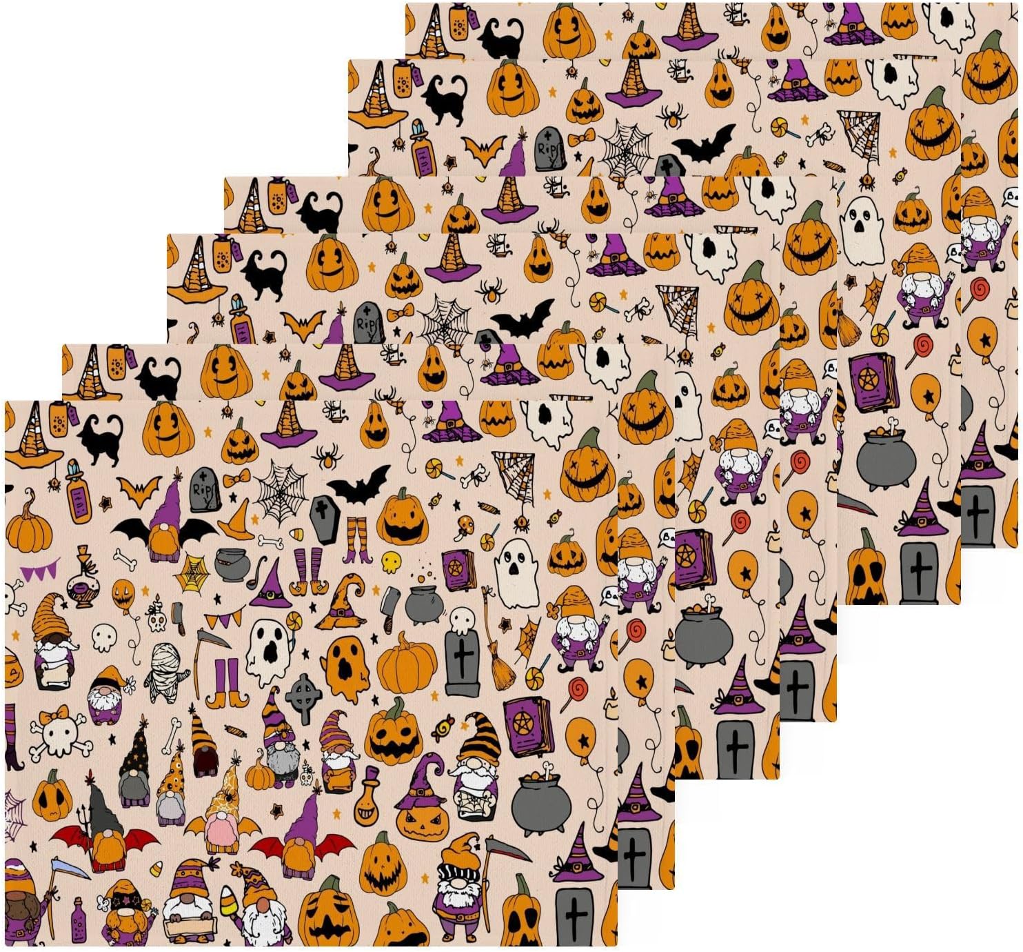 YETTASBIN Halloween Gnome Washcloths 2 Pack 1