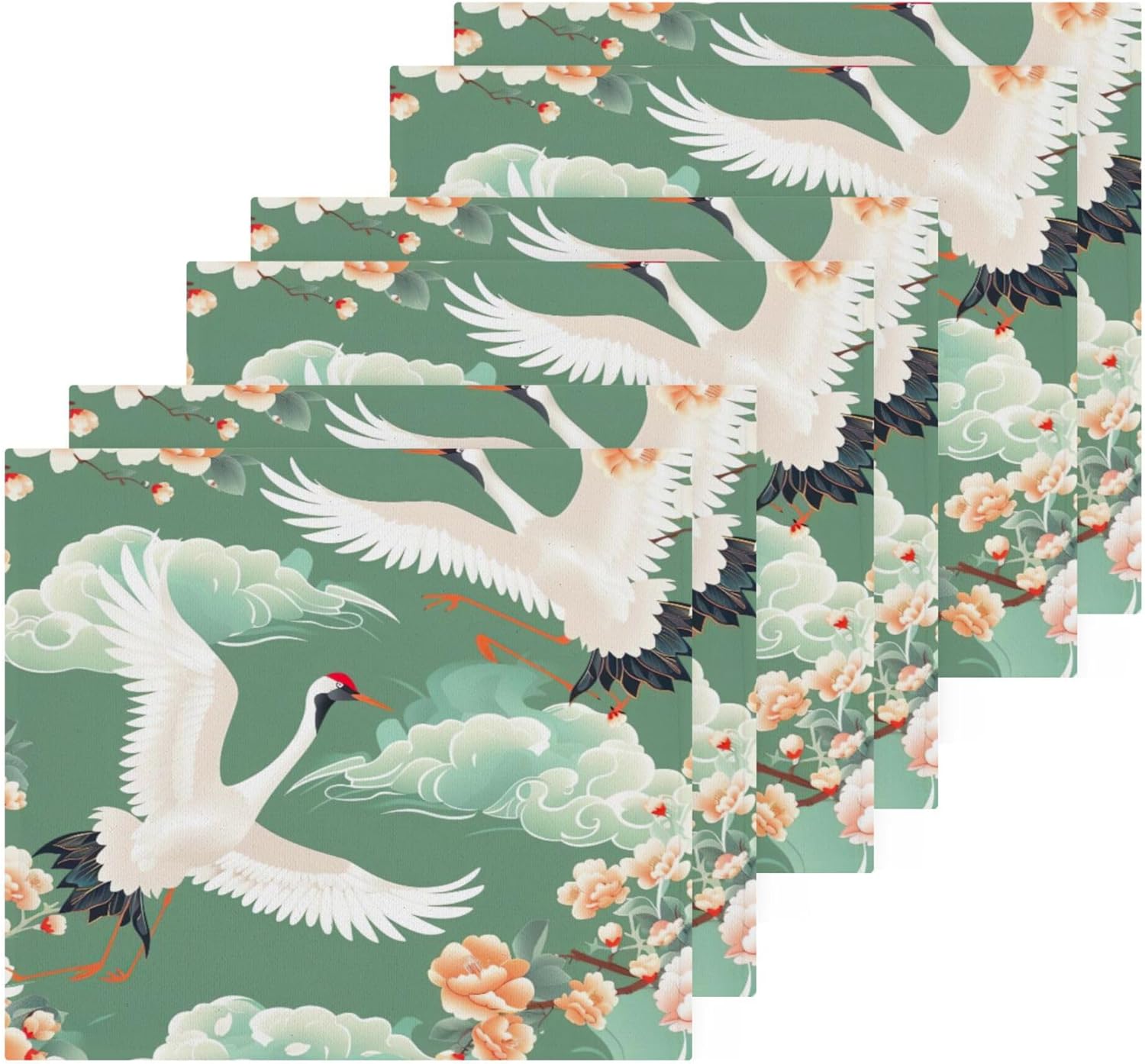 Sturdy Cranes Flying Washcloth Set