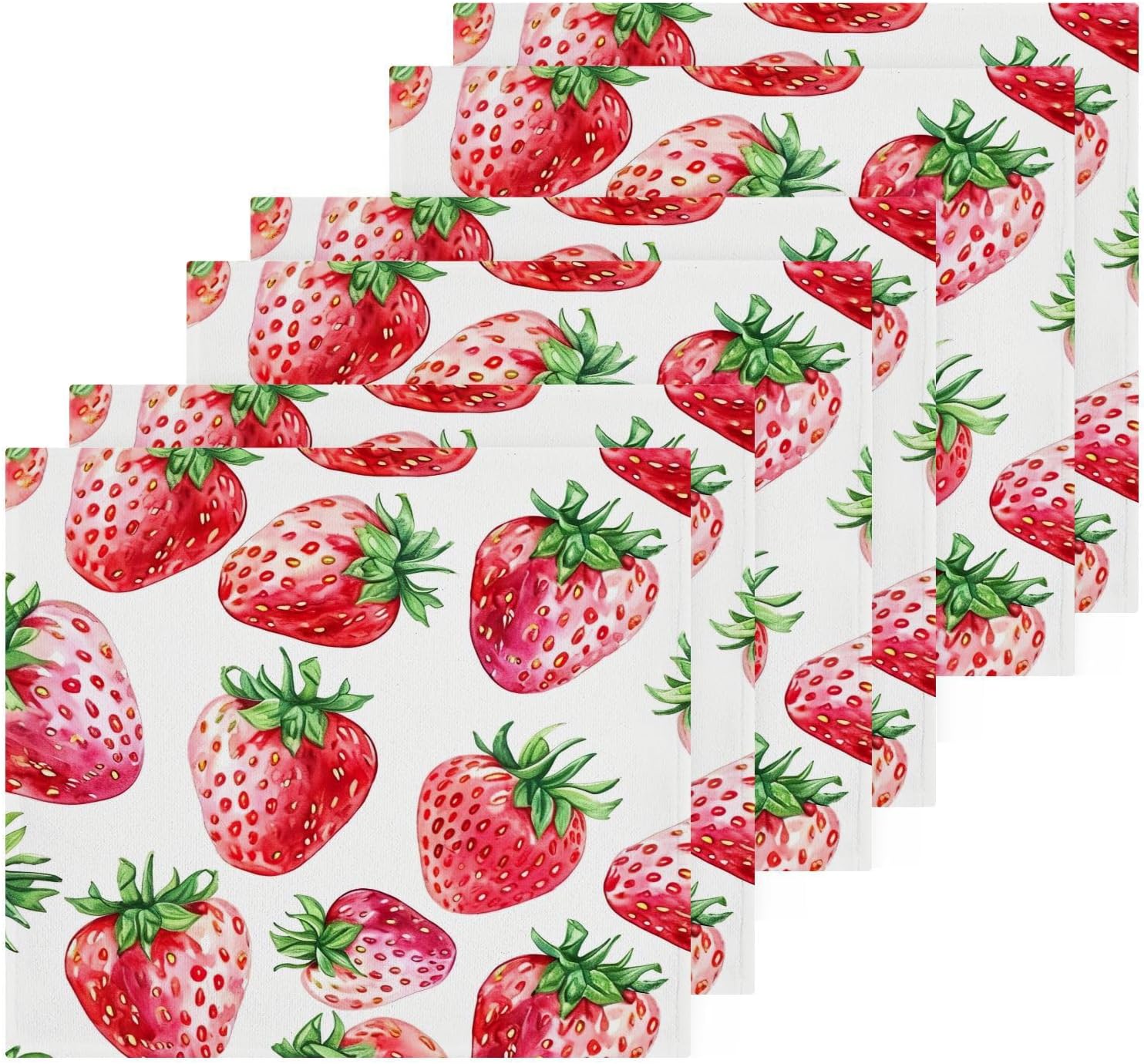 Strawberry Soft Washcloth Set for Faces and BATH