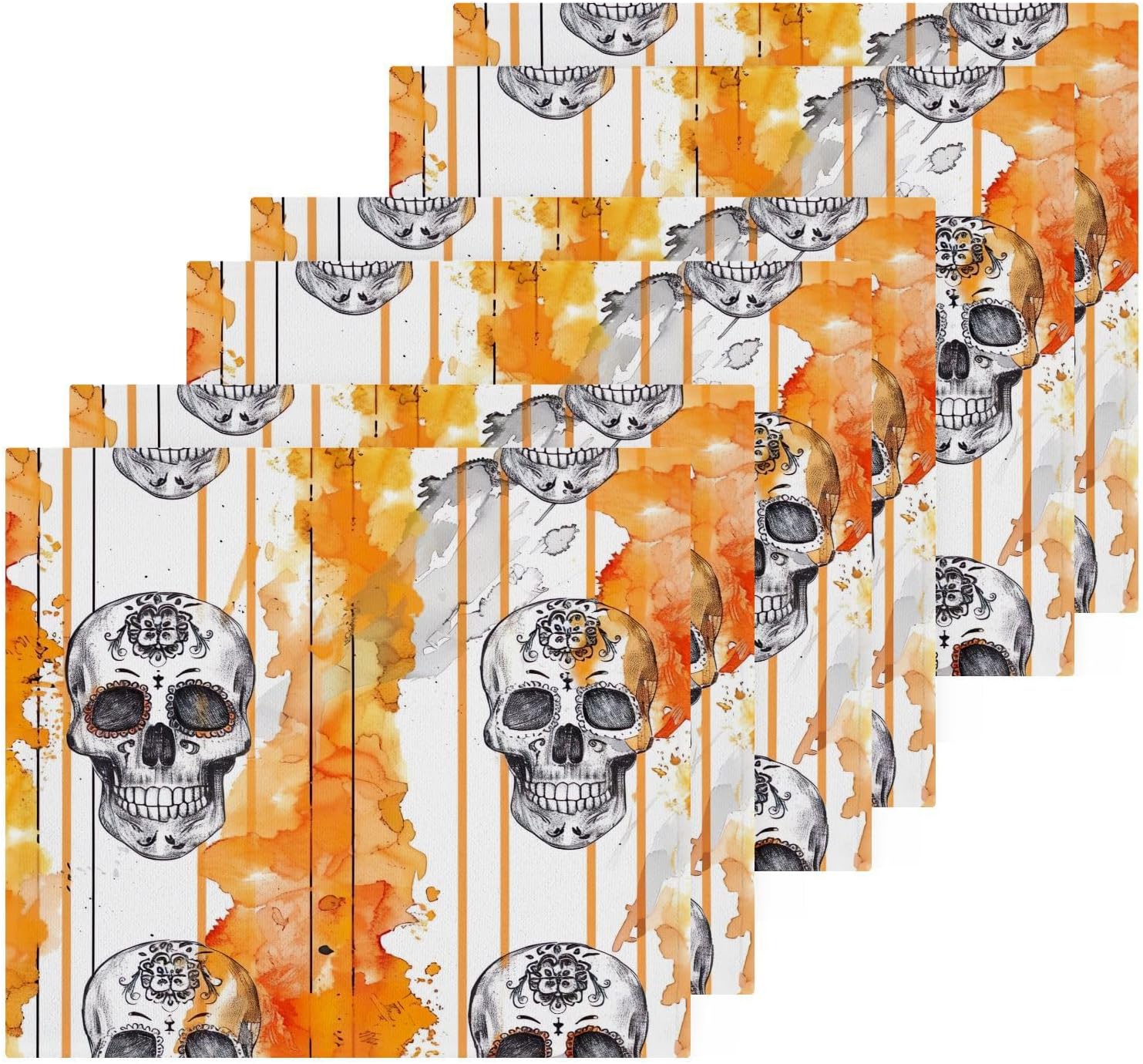 Yettasbin Skull Washcloth 2 Pack Soft Cotton Baby Face Towels