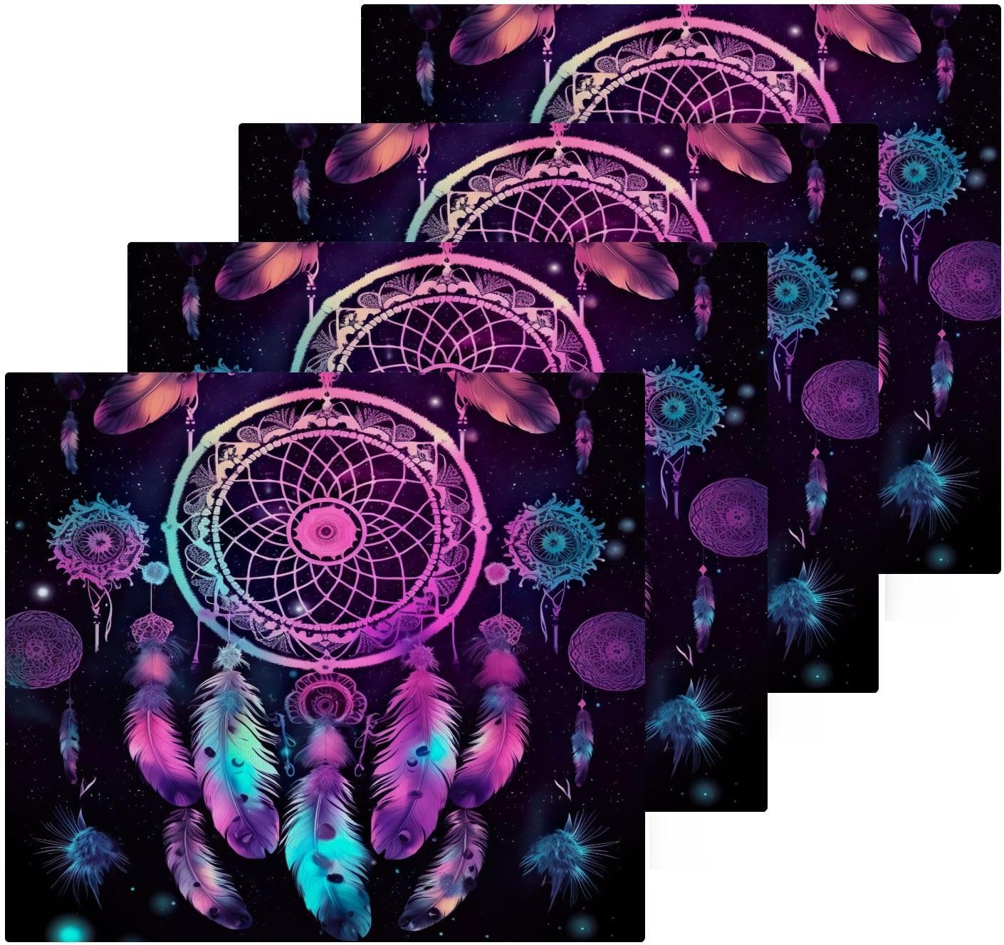 Dreamcatcher Washcloths 2 Pack Soft Absorbent Cotton Face Towels