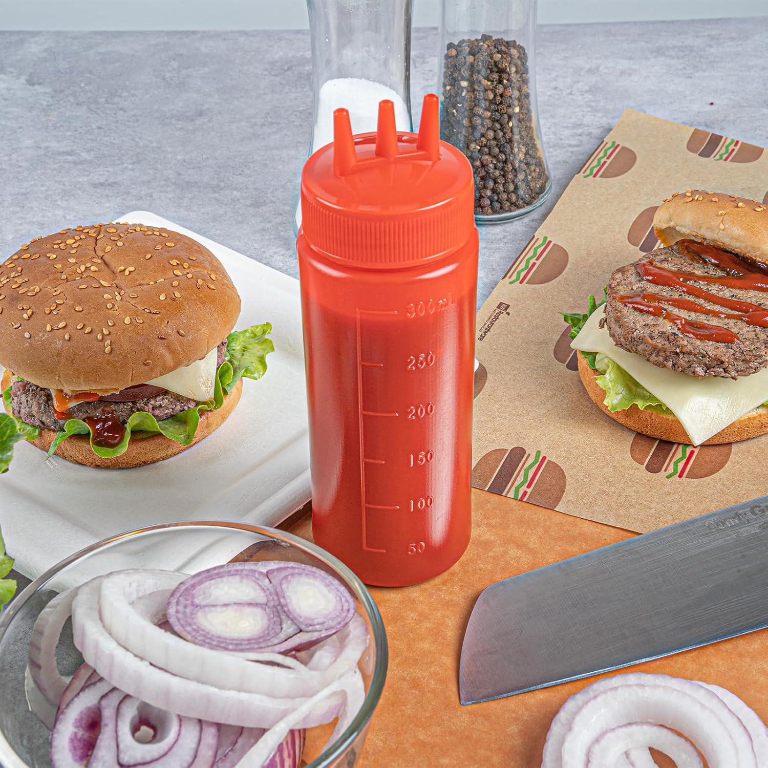 12 Oz Ketchup Squeeze Bottles - 6-Pack